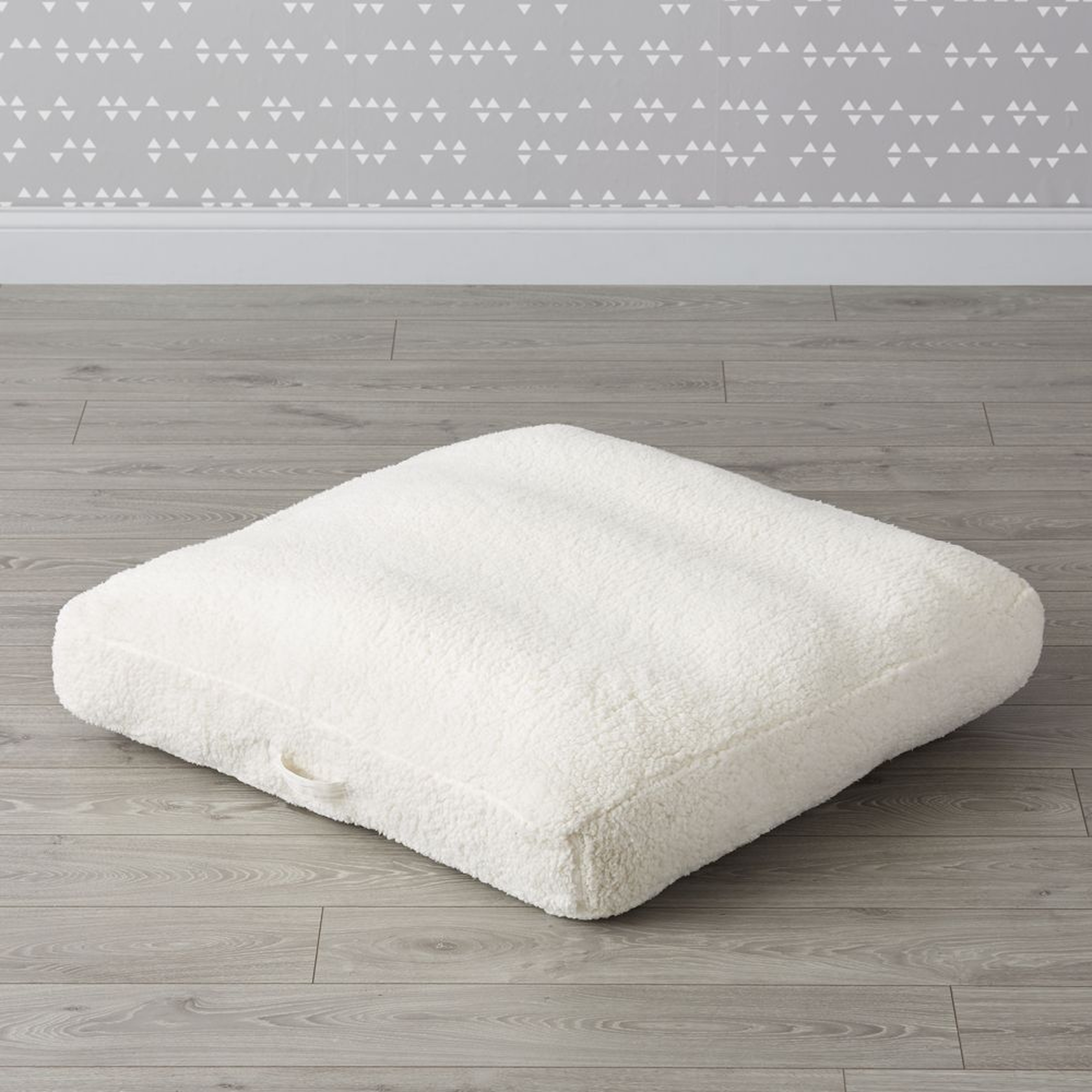 Faux Shearling Teepee Floor Cushion - Crate and Barrel