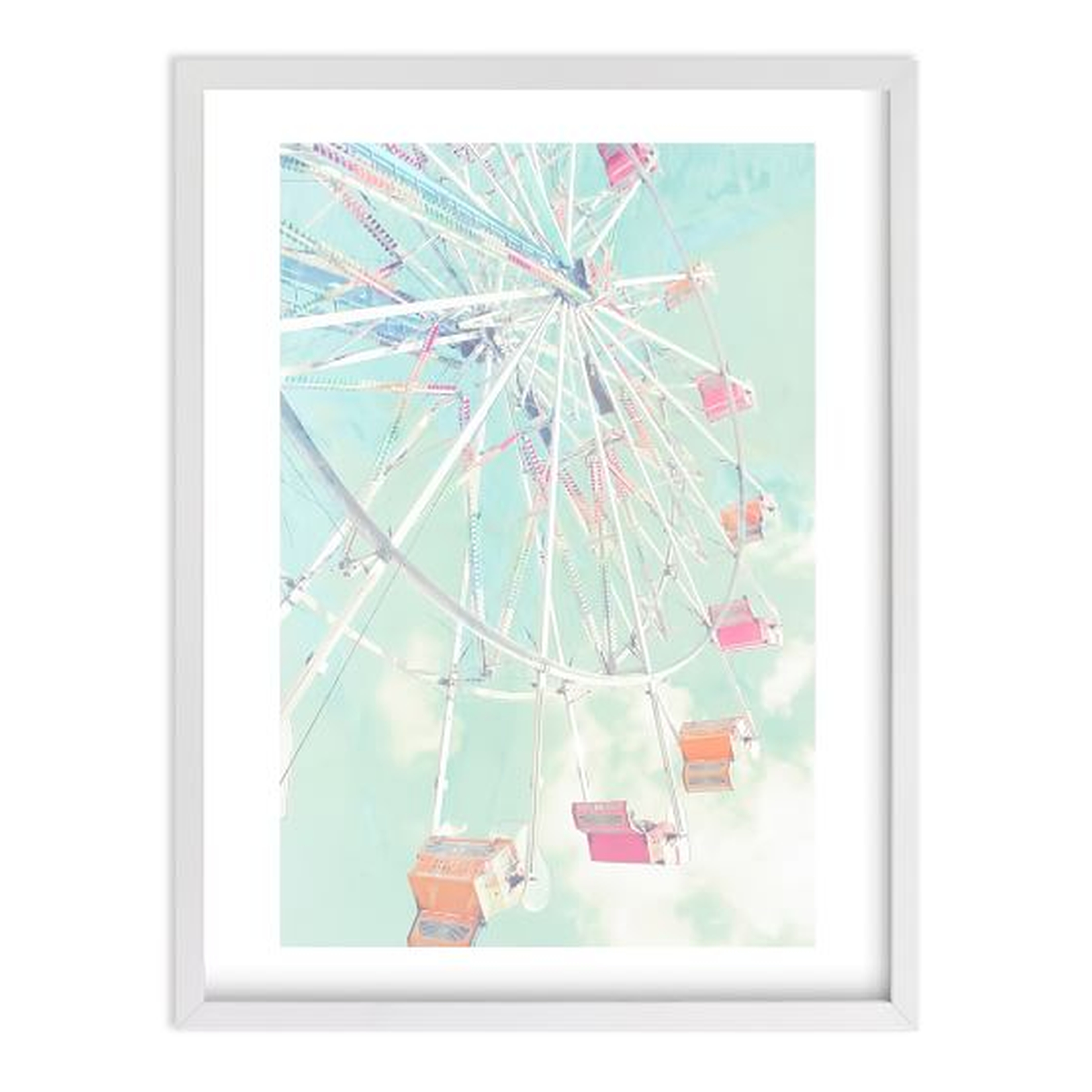 Fair Days 4 Wall Art by Minted® - white frame - Pottery Barn Teen