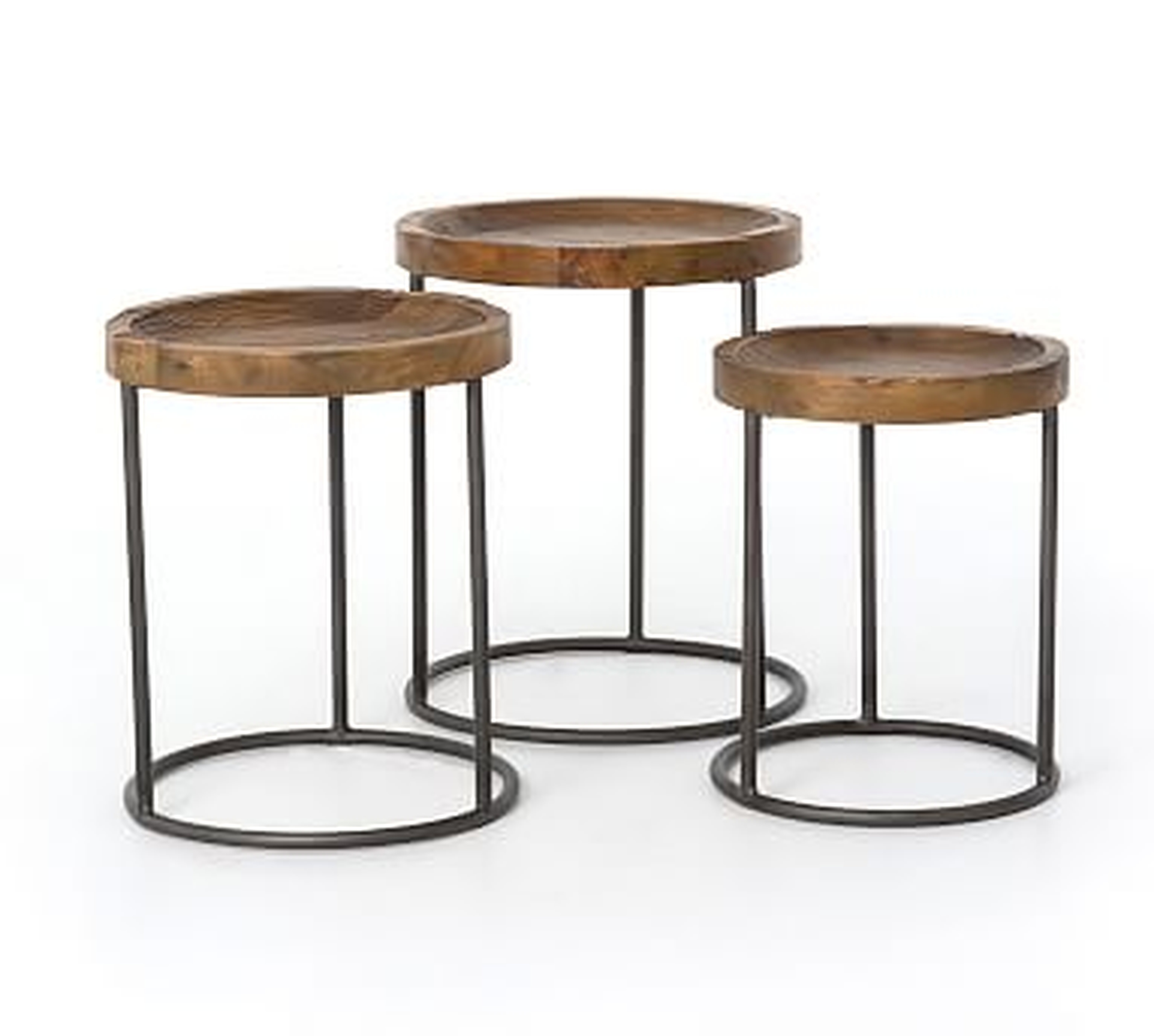 Antero Round Nesting Tables, Set Of 3 - Pottery Barn