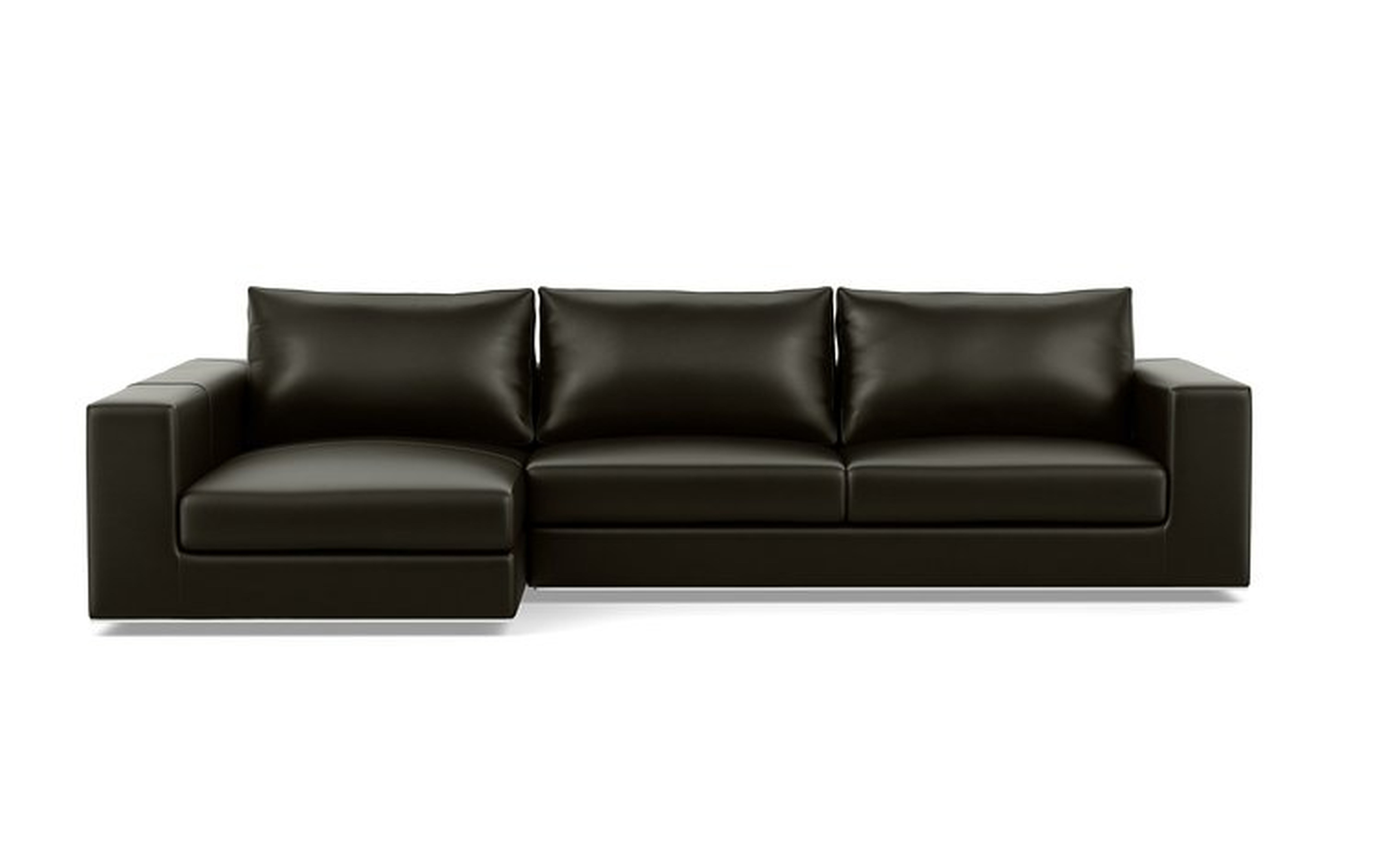 Walters Leather Sectional Sofa with Left Chaise - Interior Define
