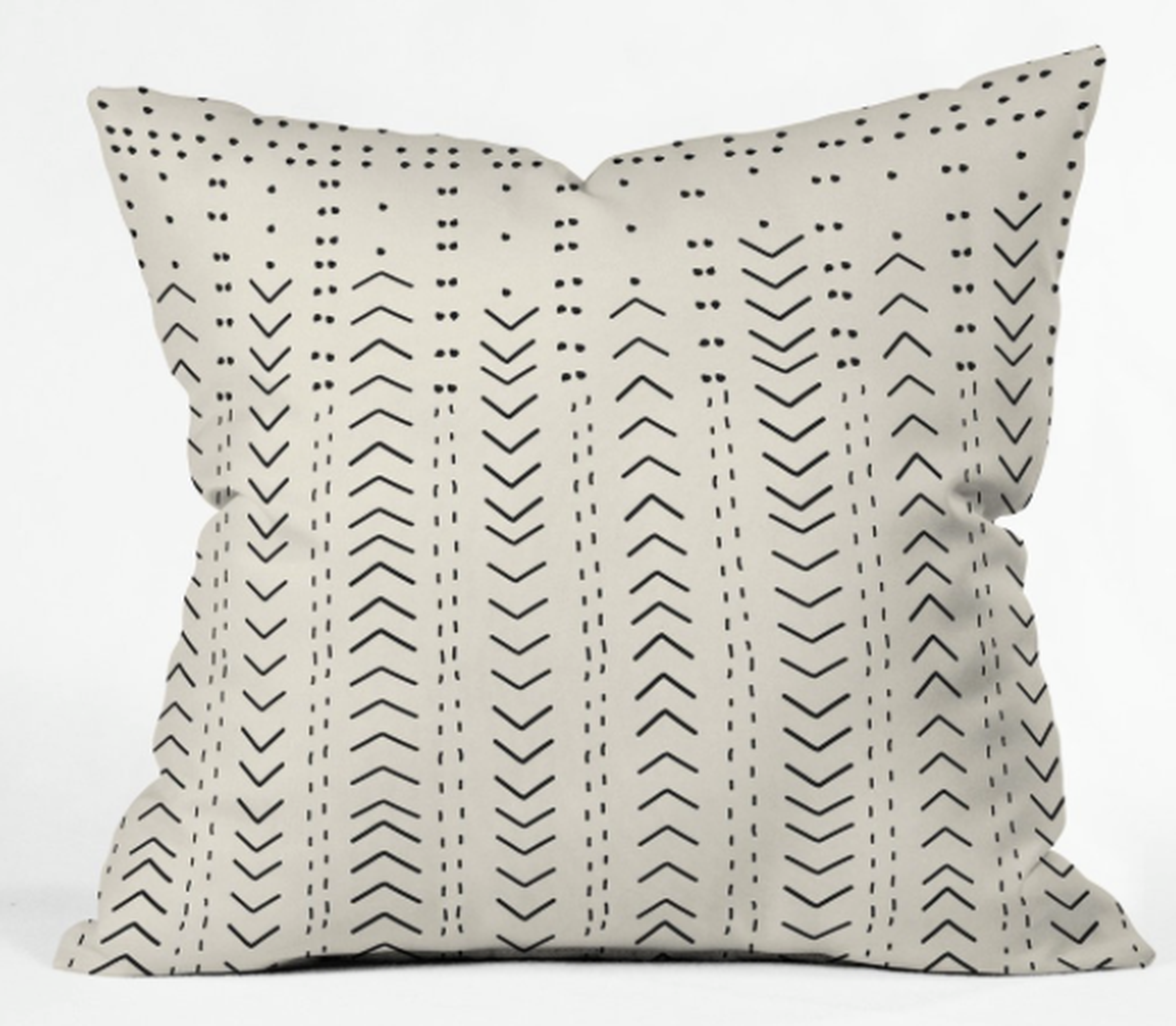Iveta Abolina Mud Cloth VIII Throw Pillow, 16" x 16" - Wander Print Co.
