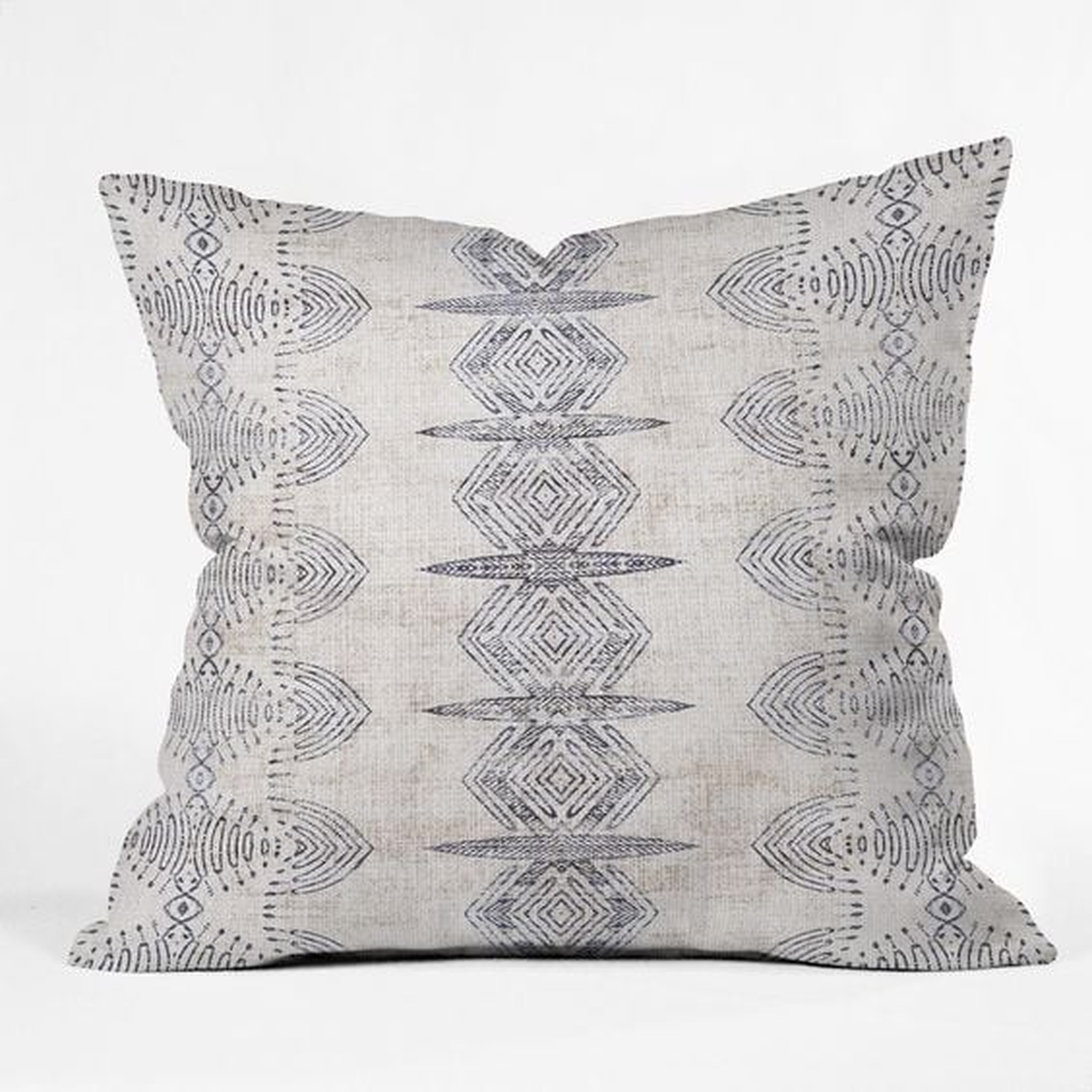 French Linen Eris Throw Pillow - 16"x16" - Pillow Cover with Insert - Wander Print Co.