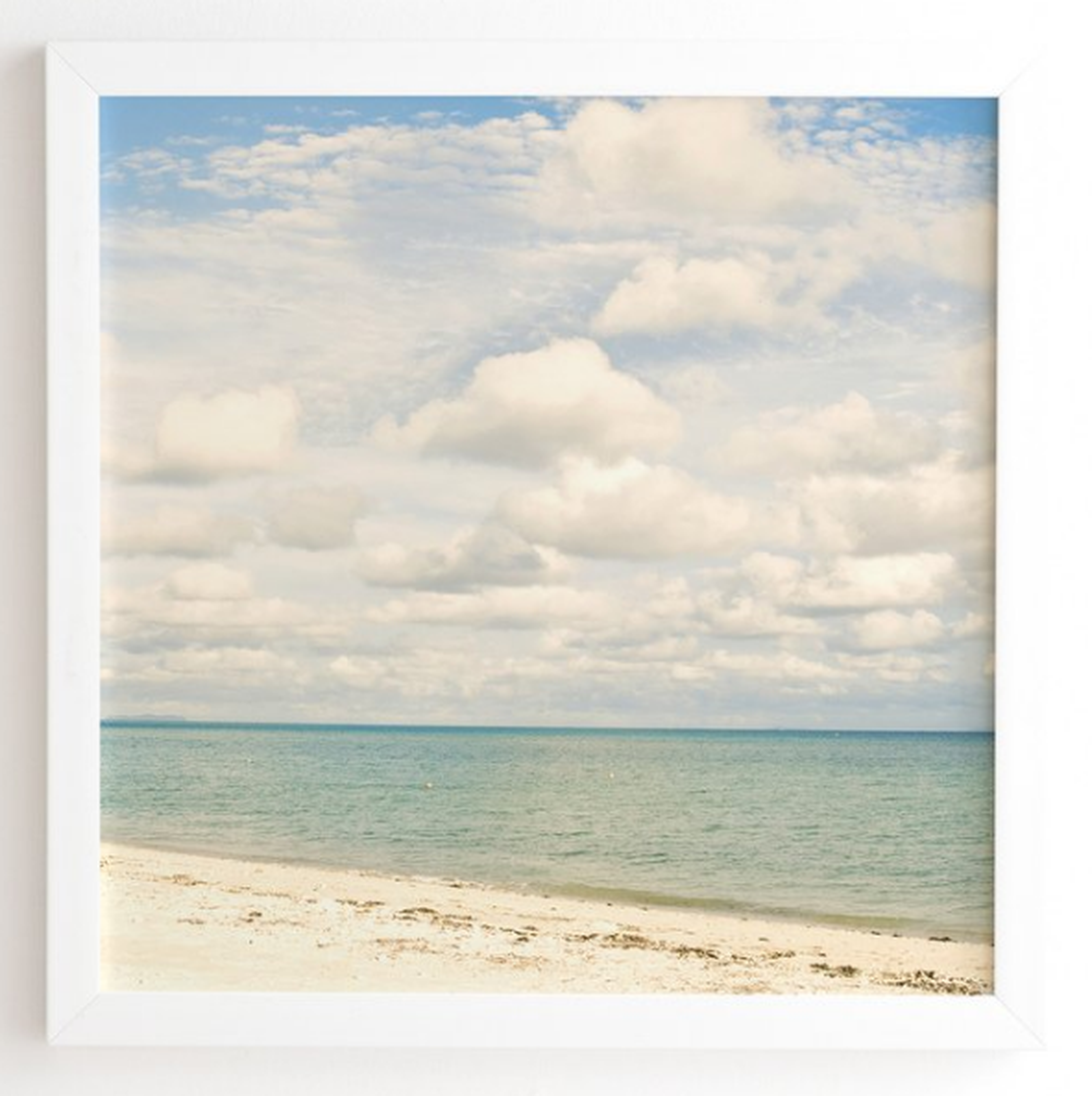 Bree Madden Dream Beach Framed Wall Art, 30x30, White Frame, No Mat - Wander Print Co.