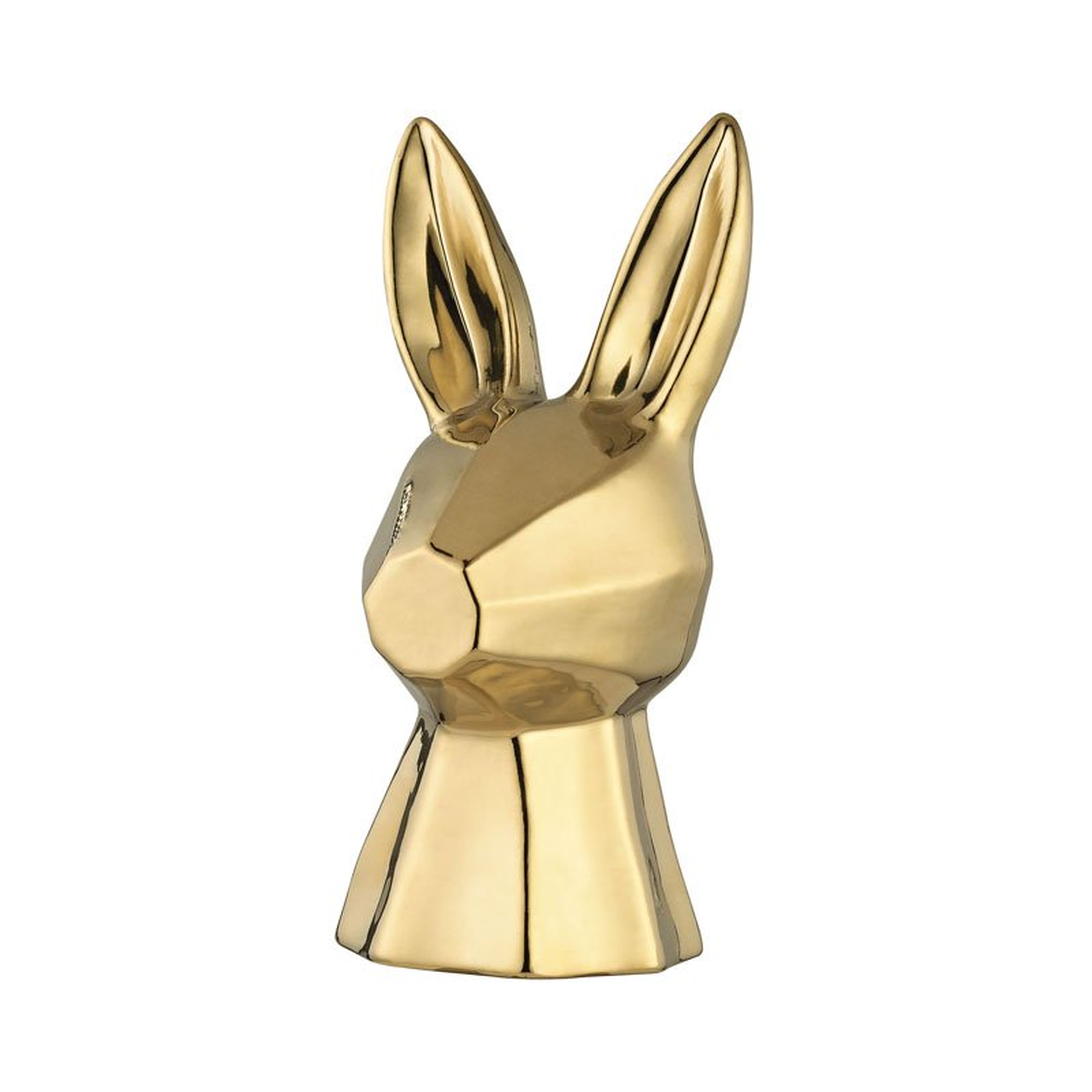 Gold Ceramic Rabbit - Elk Home