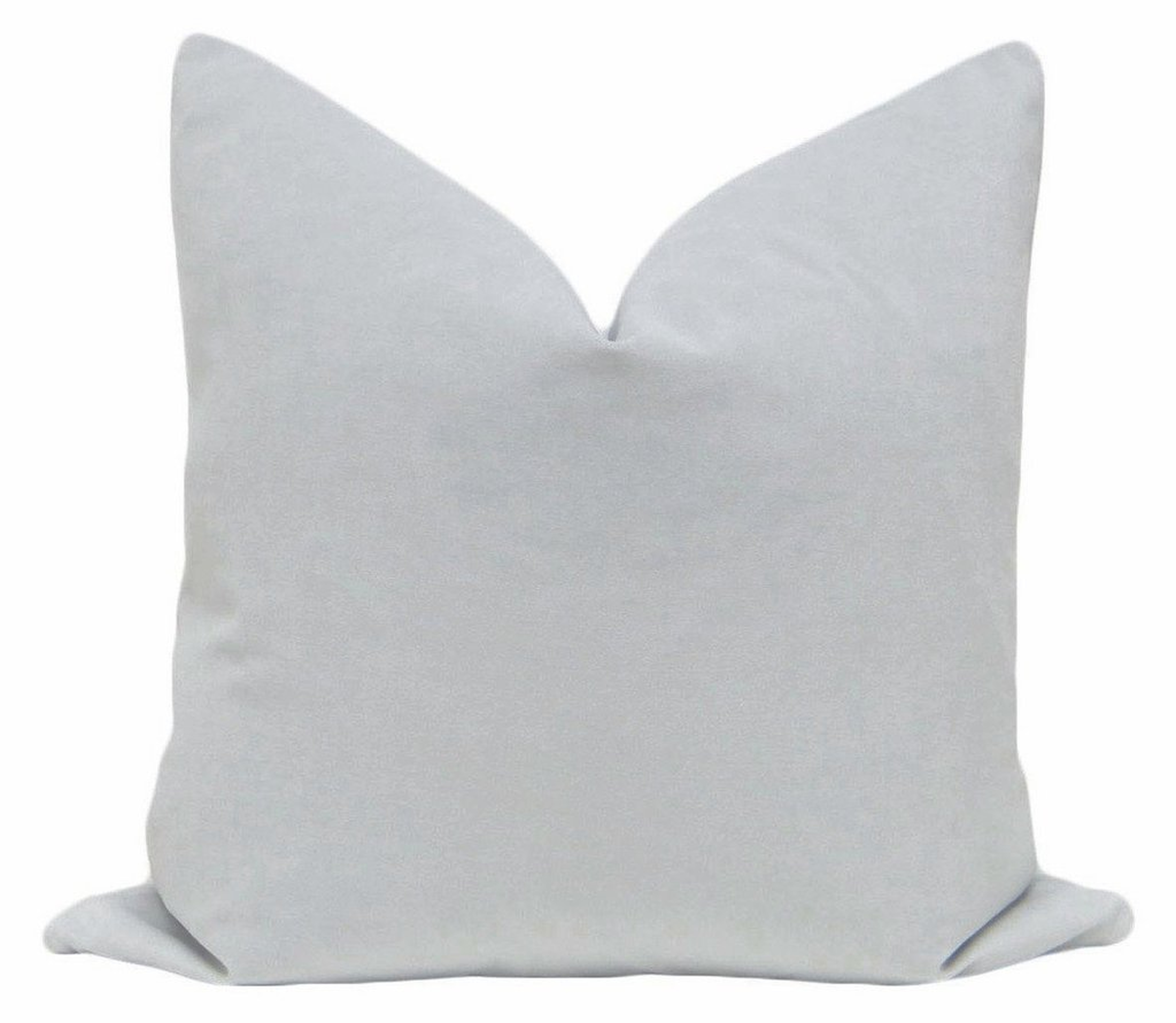 Signature Velvet // Mist, 20" Pillow Cover - Little Design Company