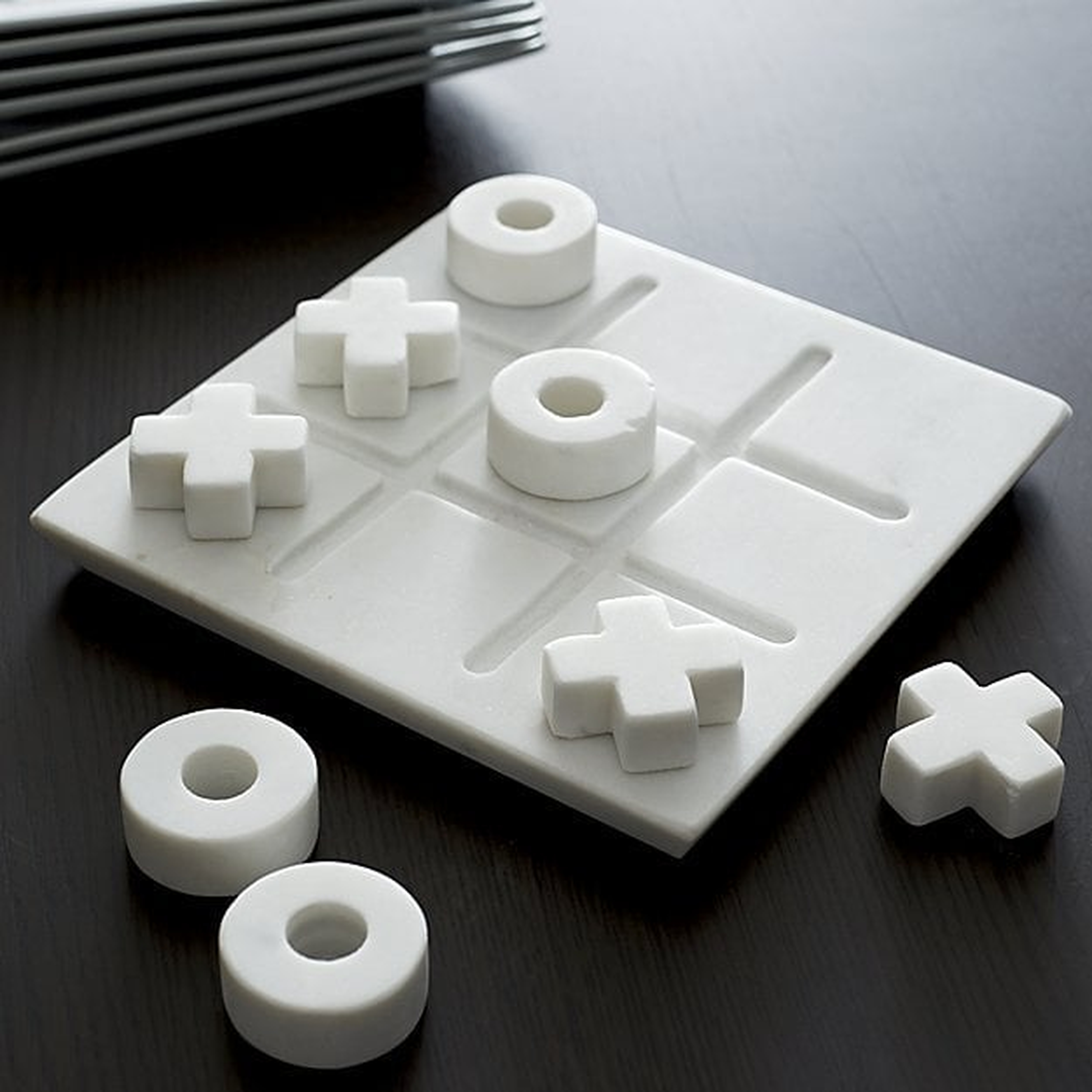 Marble Tic-Tac-Toe Game Set - Crate and Barrel