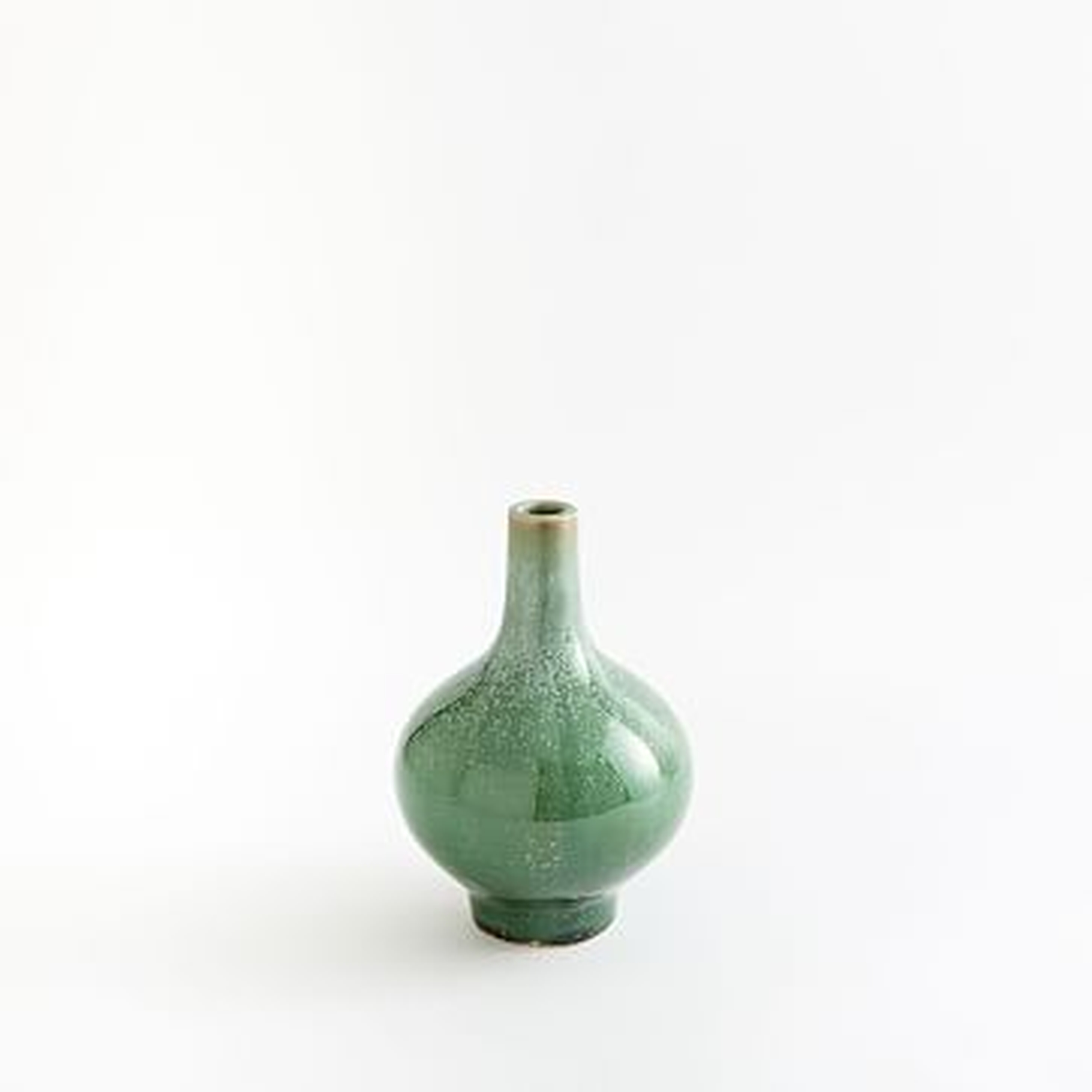 Bulbous Vase, Green, Small - West Elm