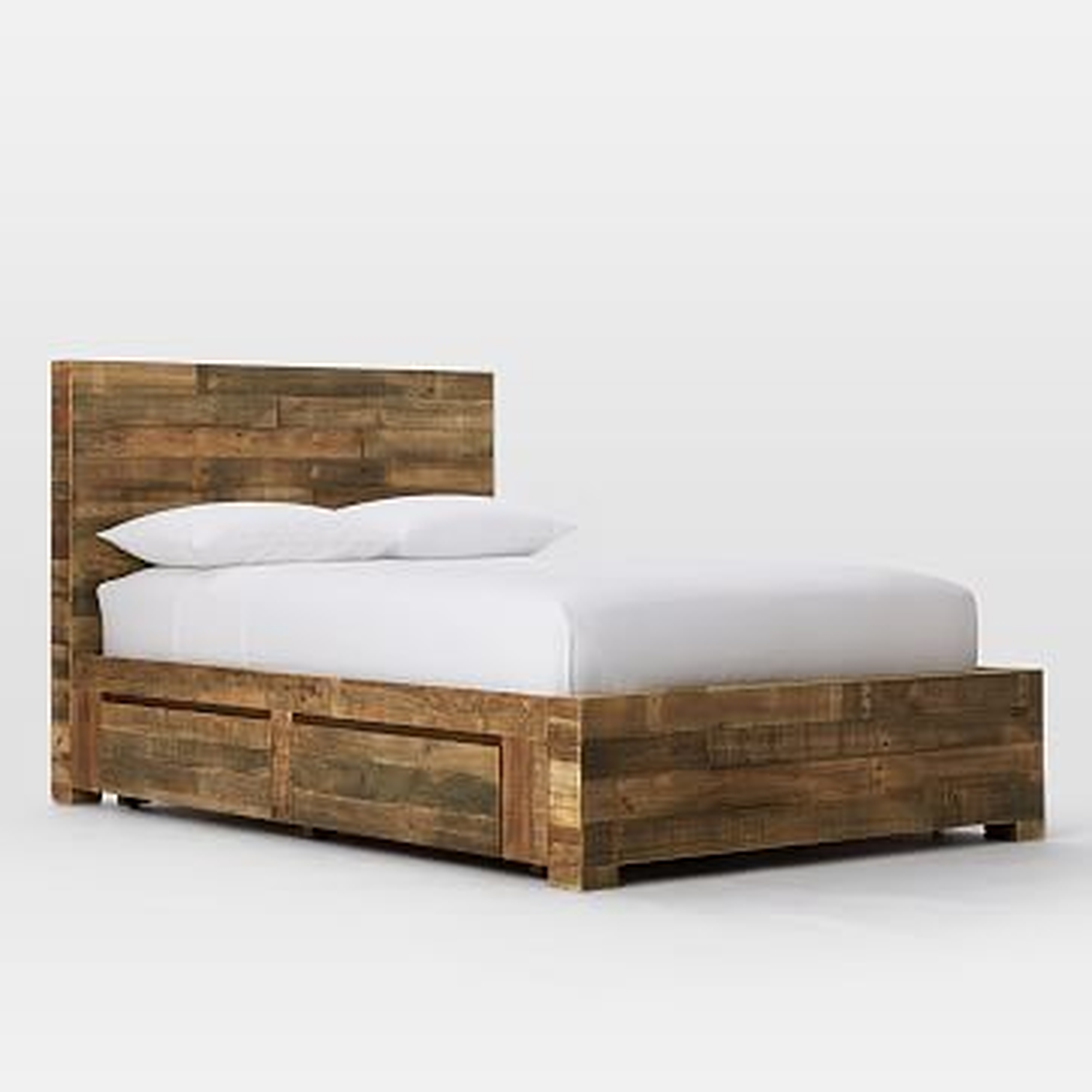 Emmerson Storage Bed Set - King, Reclaimed Pine - West Elm