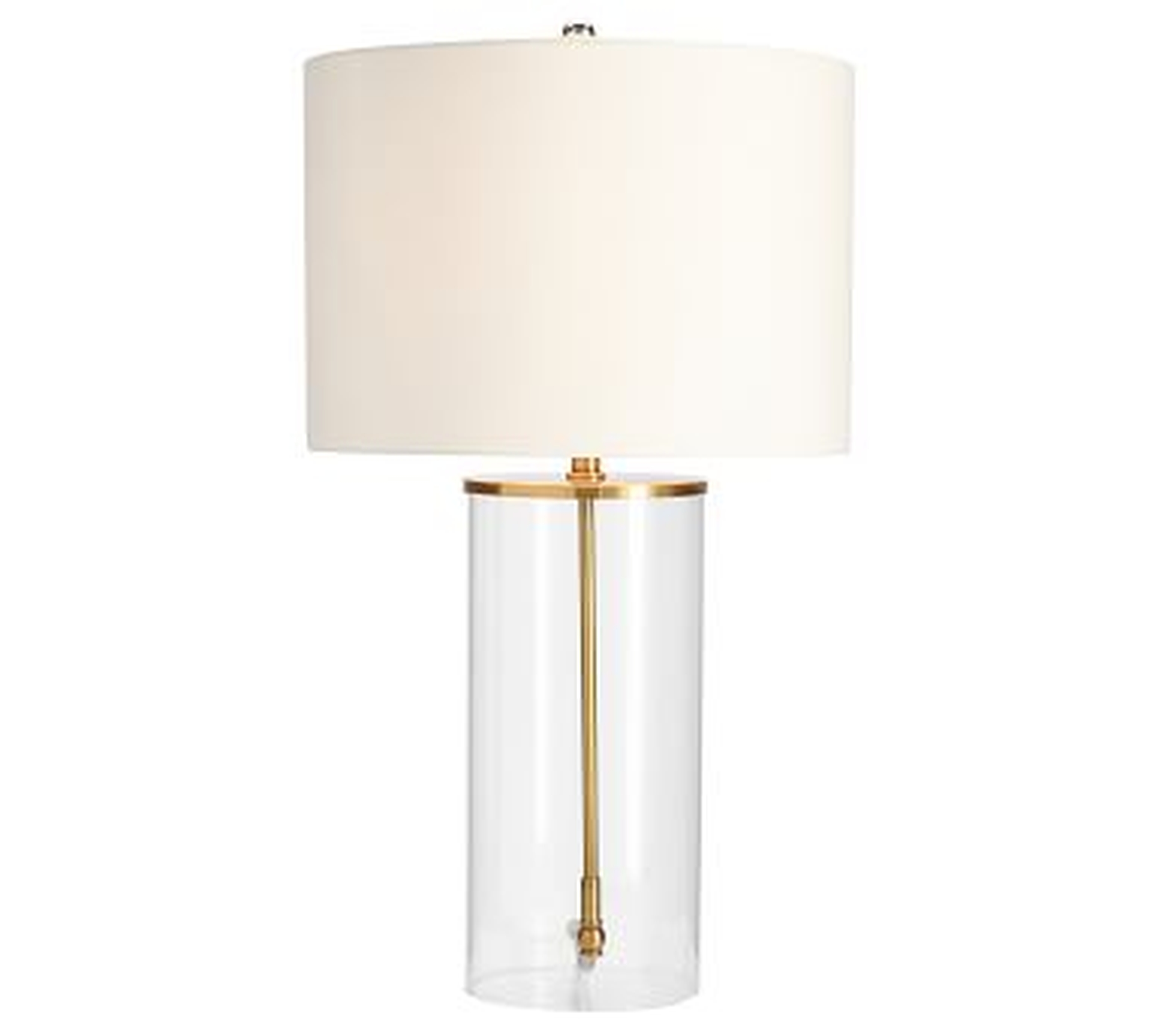 Aria Tall Table Lamp, Antique Brass - Pottery Barn