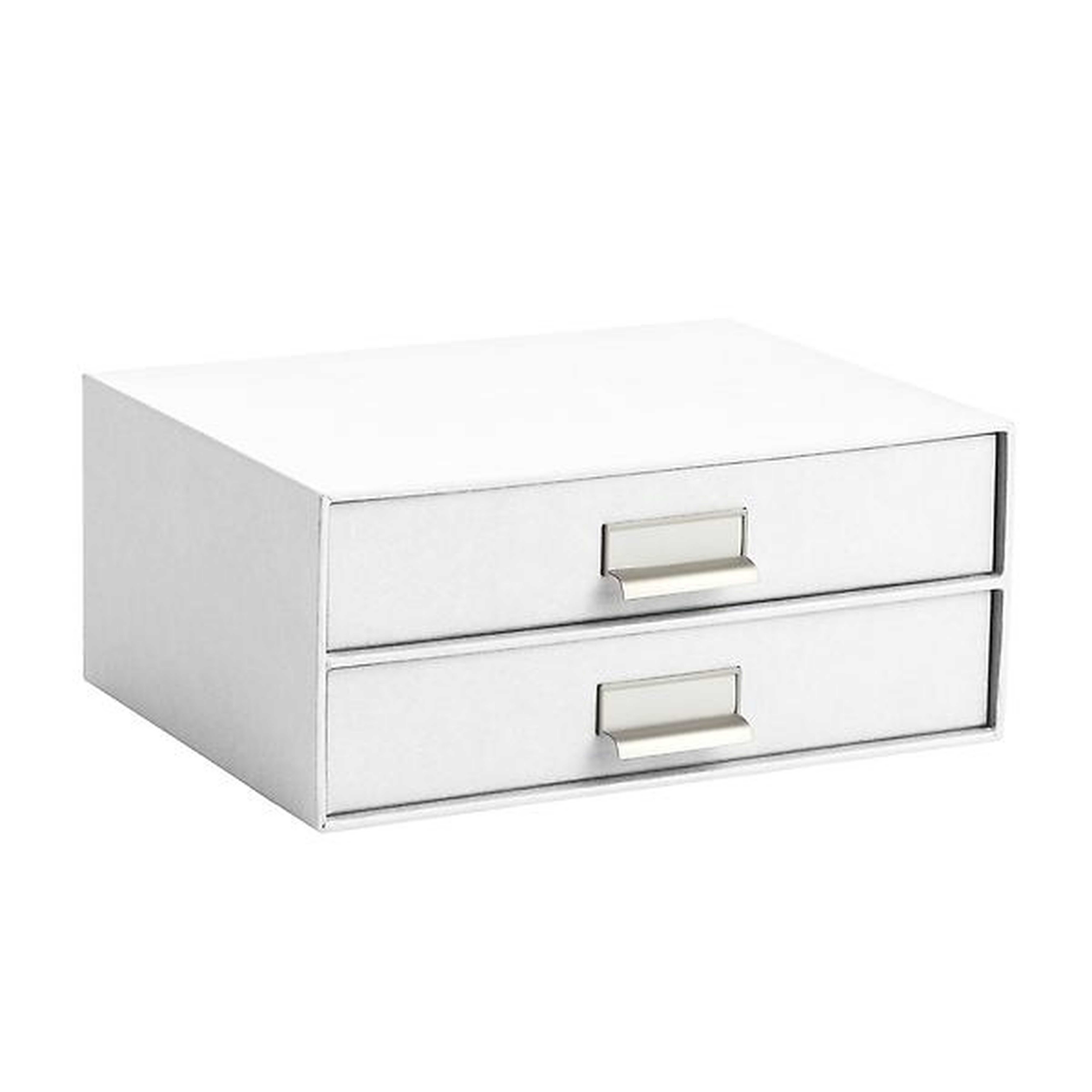 Bigso White Stockholm Paper Drawers - containerstore.com