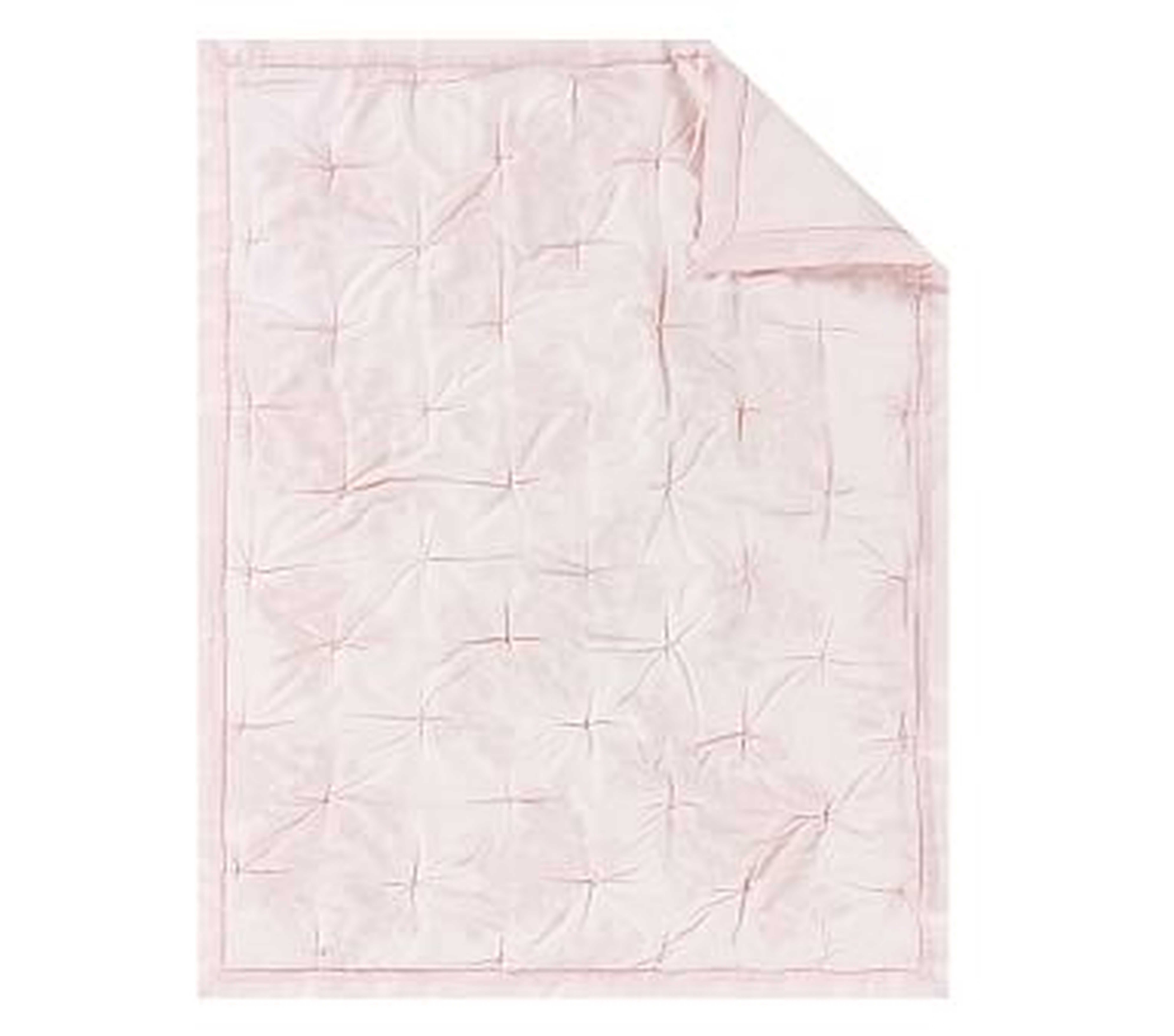 Monique Lhuillier Ethereal Lace Baby Quilt, Blush - Pottery Barn Kids