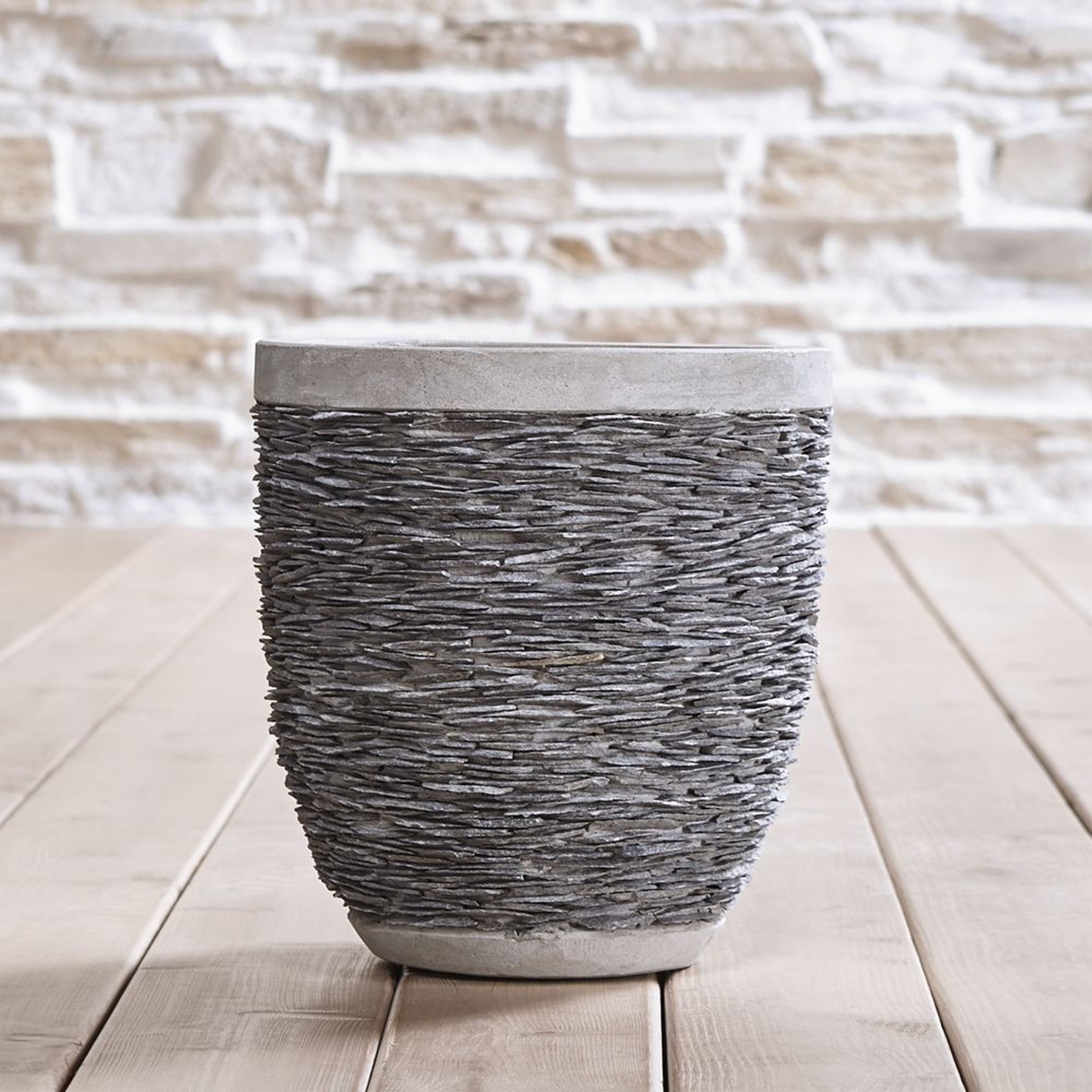 Stacked Small Rock Indoor/Outdoor Planter - Crate and Barrel