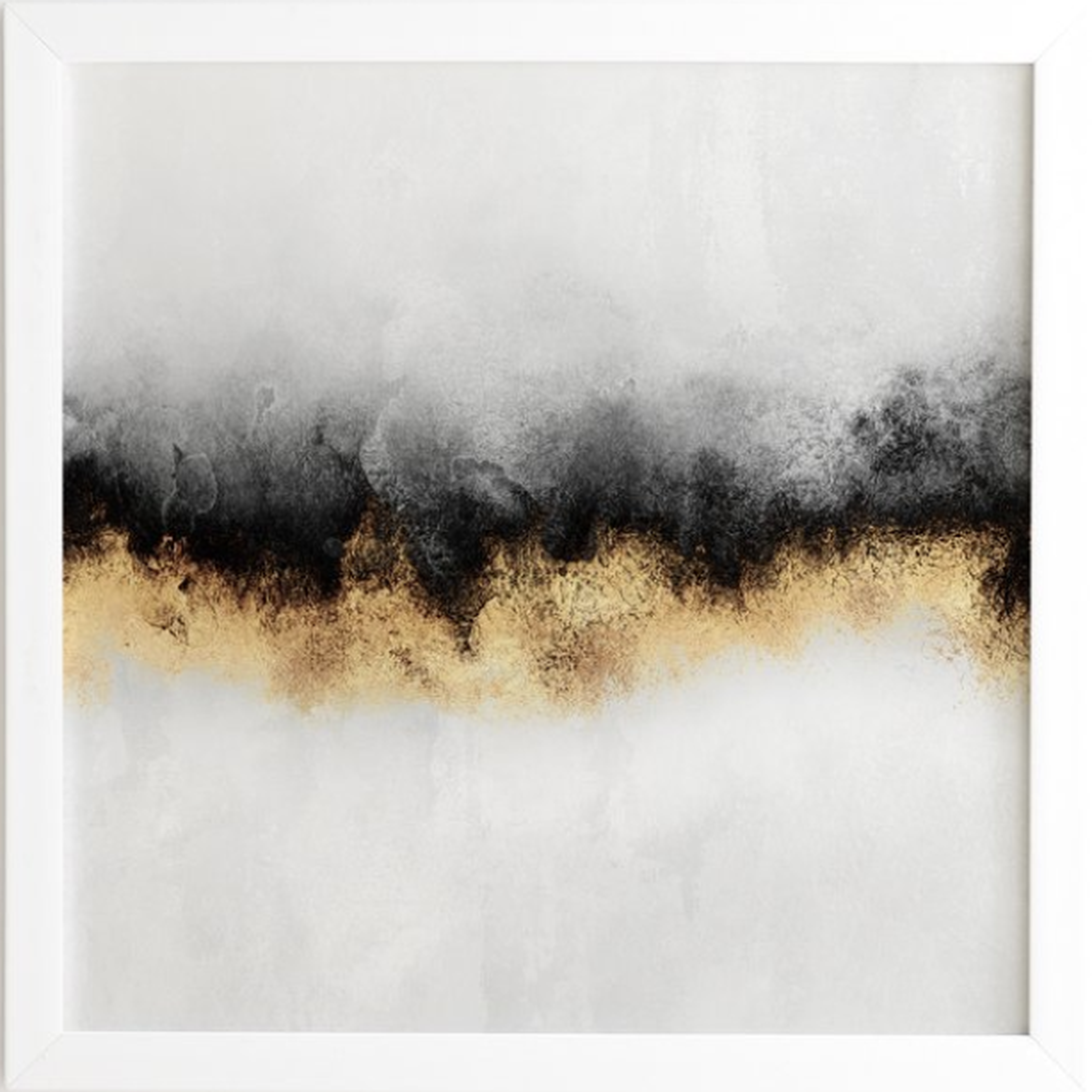 BLACK AND GOLD SKY, 30" x 30" - Wander Print Co.
