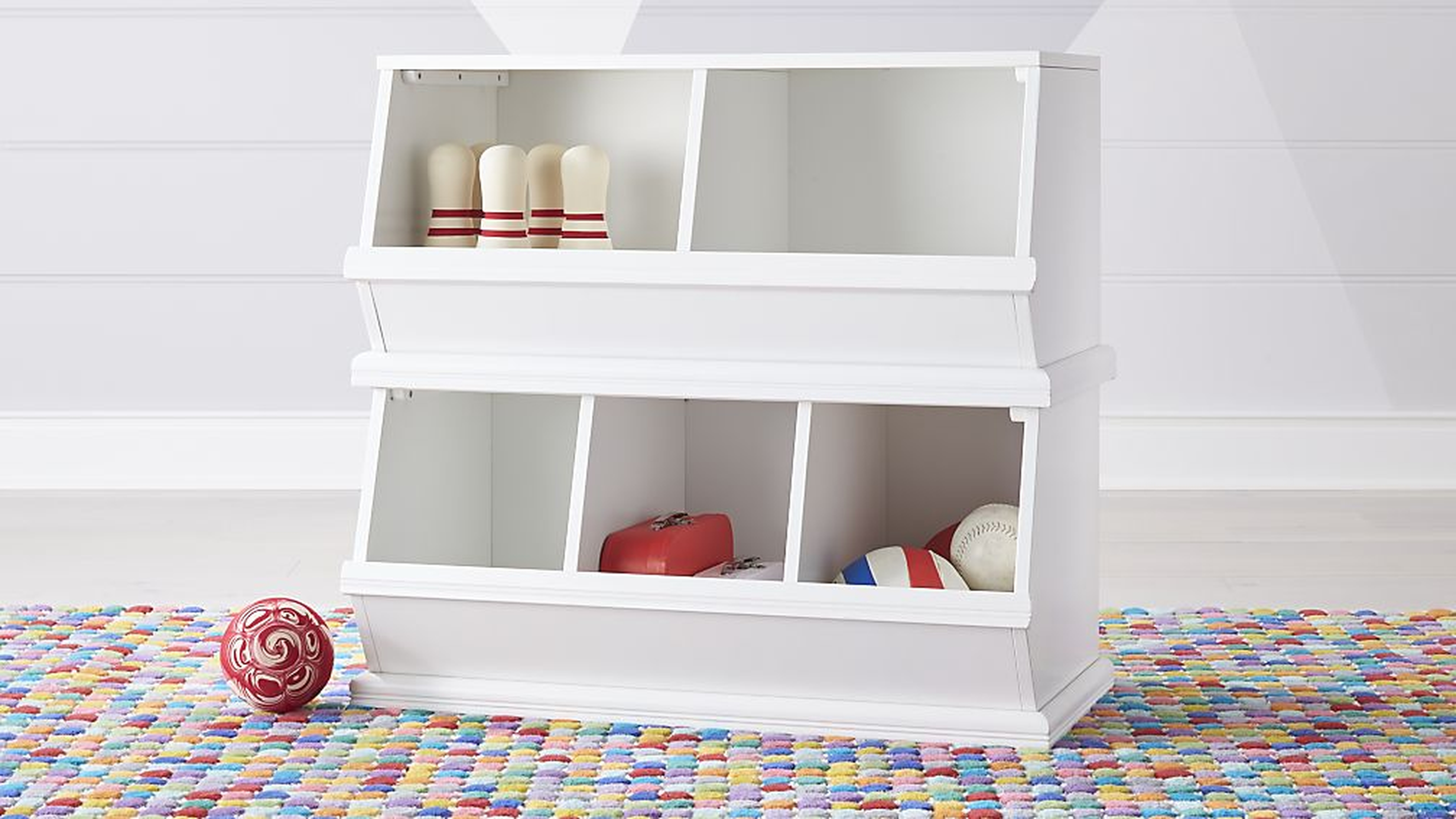 Storagepalooza White 3 Toy Cubby - Crate and Barrel
