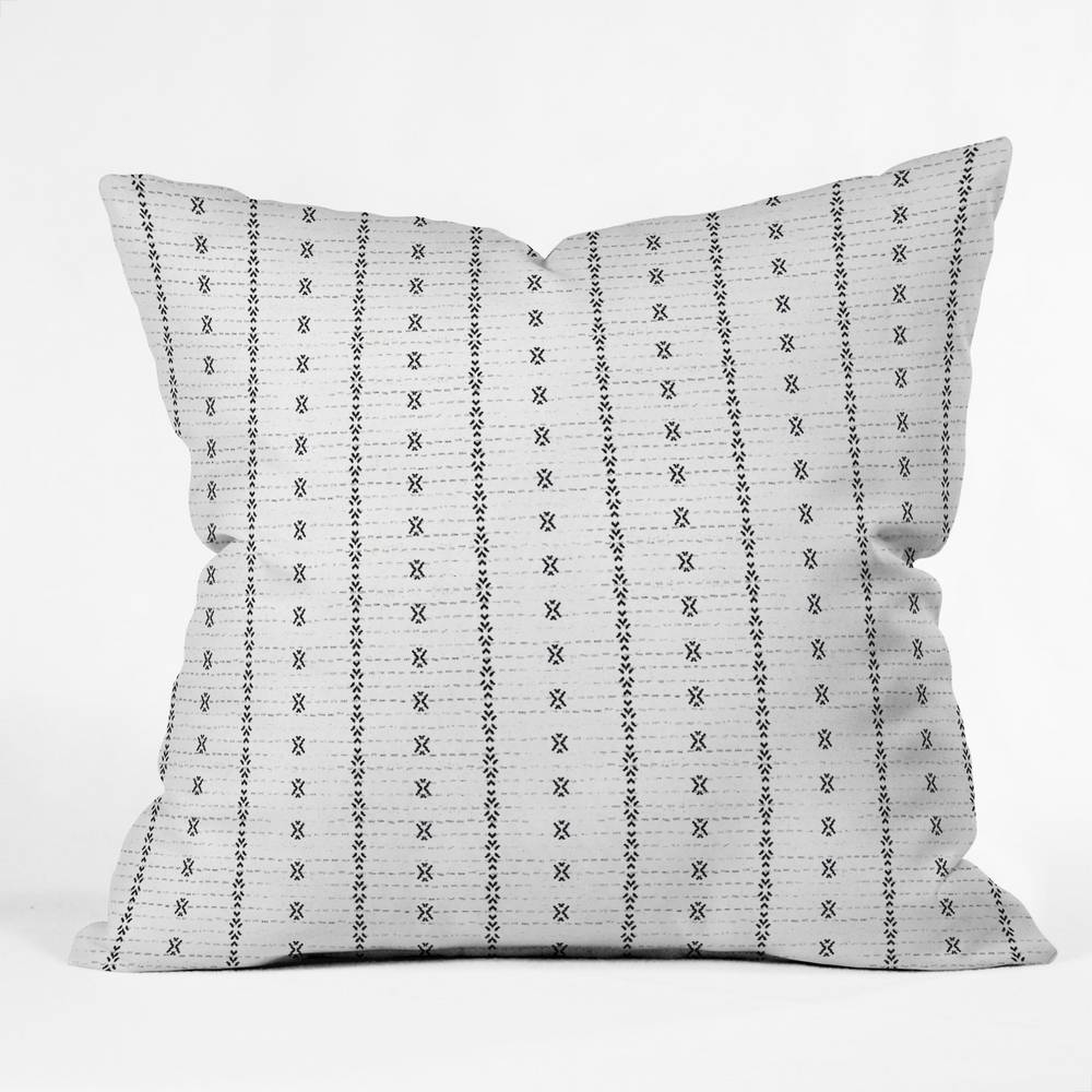 FRENCH LINEN TRIBAL IKAT Outdoor Pillow - 20" - Wander Print Co.