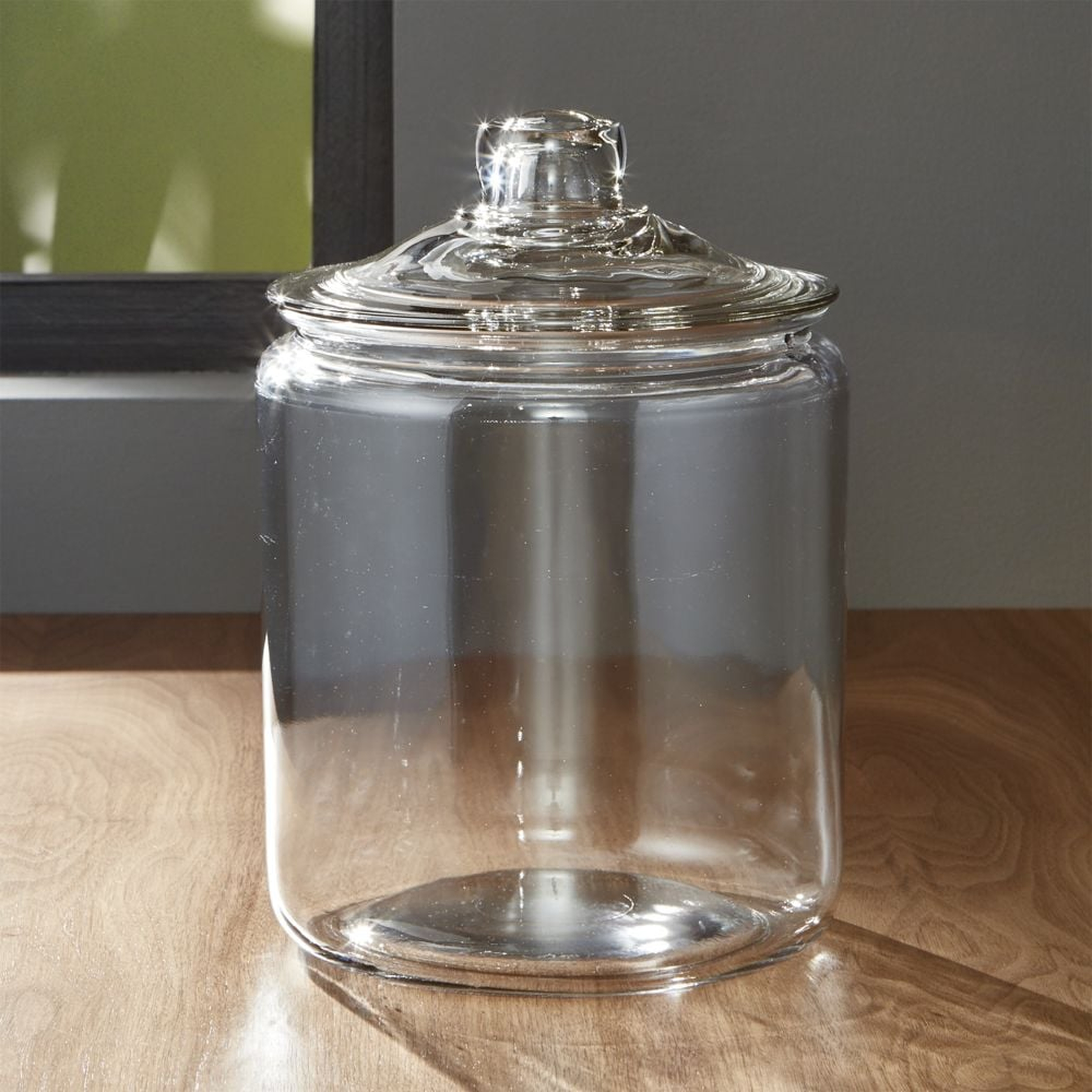 Heritage Hill 128-Oz. Large Glass Jar with Lid - Crate and Barrel