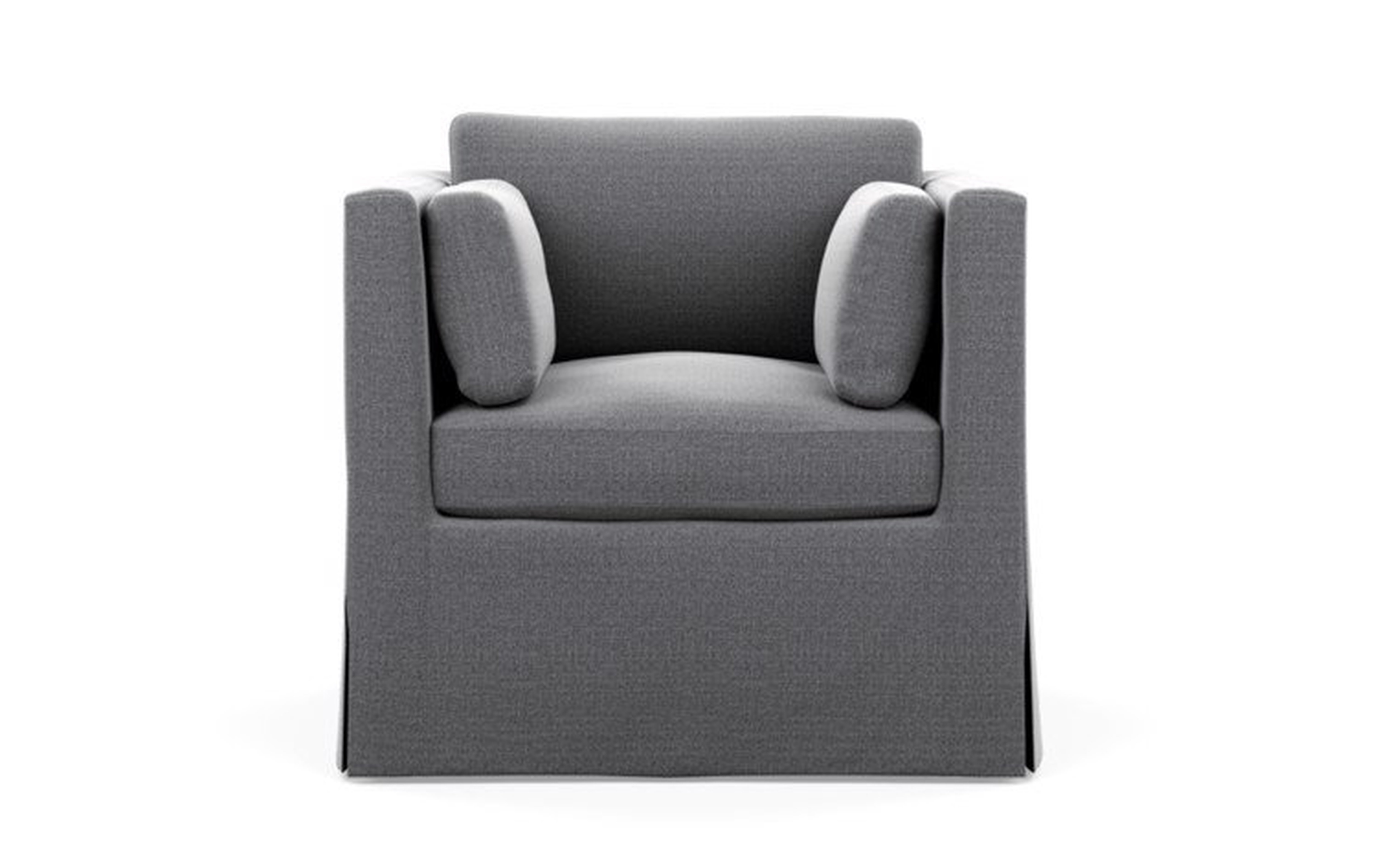 Miles Chairs with Petite in Tin Fabric - Interior Define