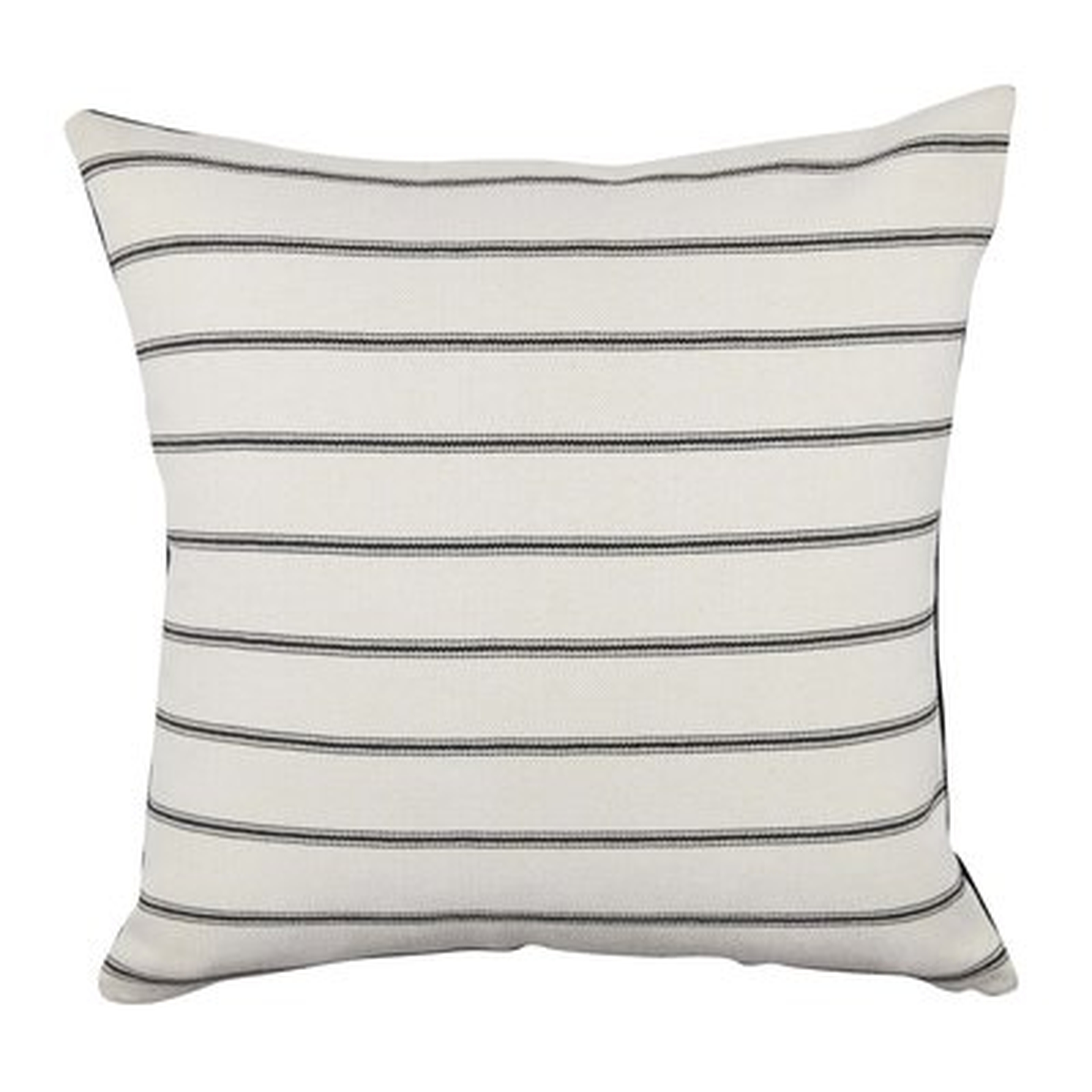 Ticking Stripe Fabric Throw Pillow - Wayfair