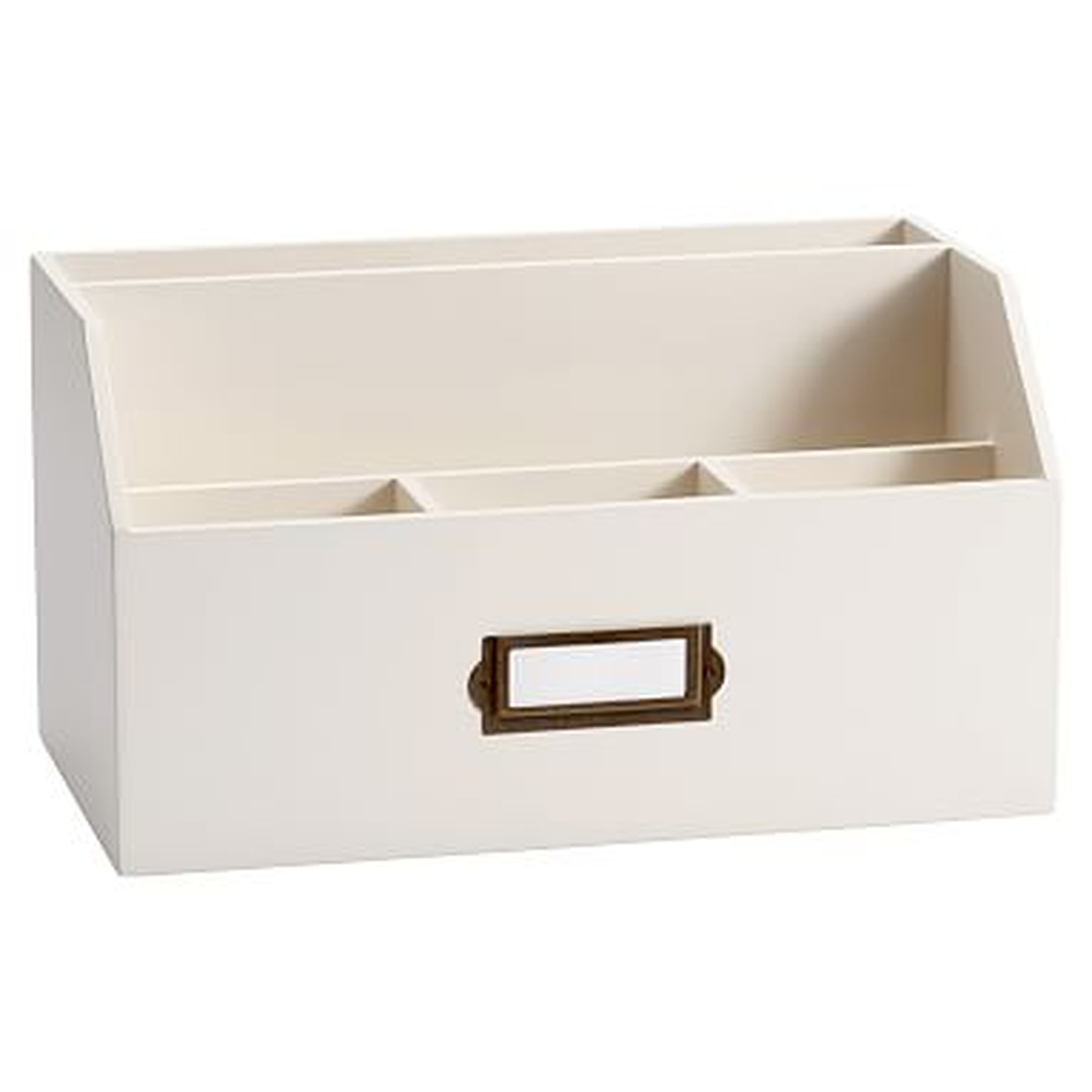 Classic Wooden Desk Accessories, All-In-One Sectional, Simply White - Pottery Barn Teen