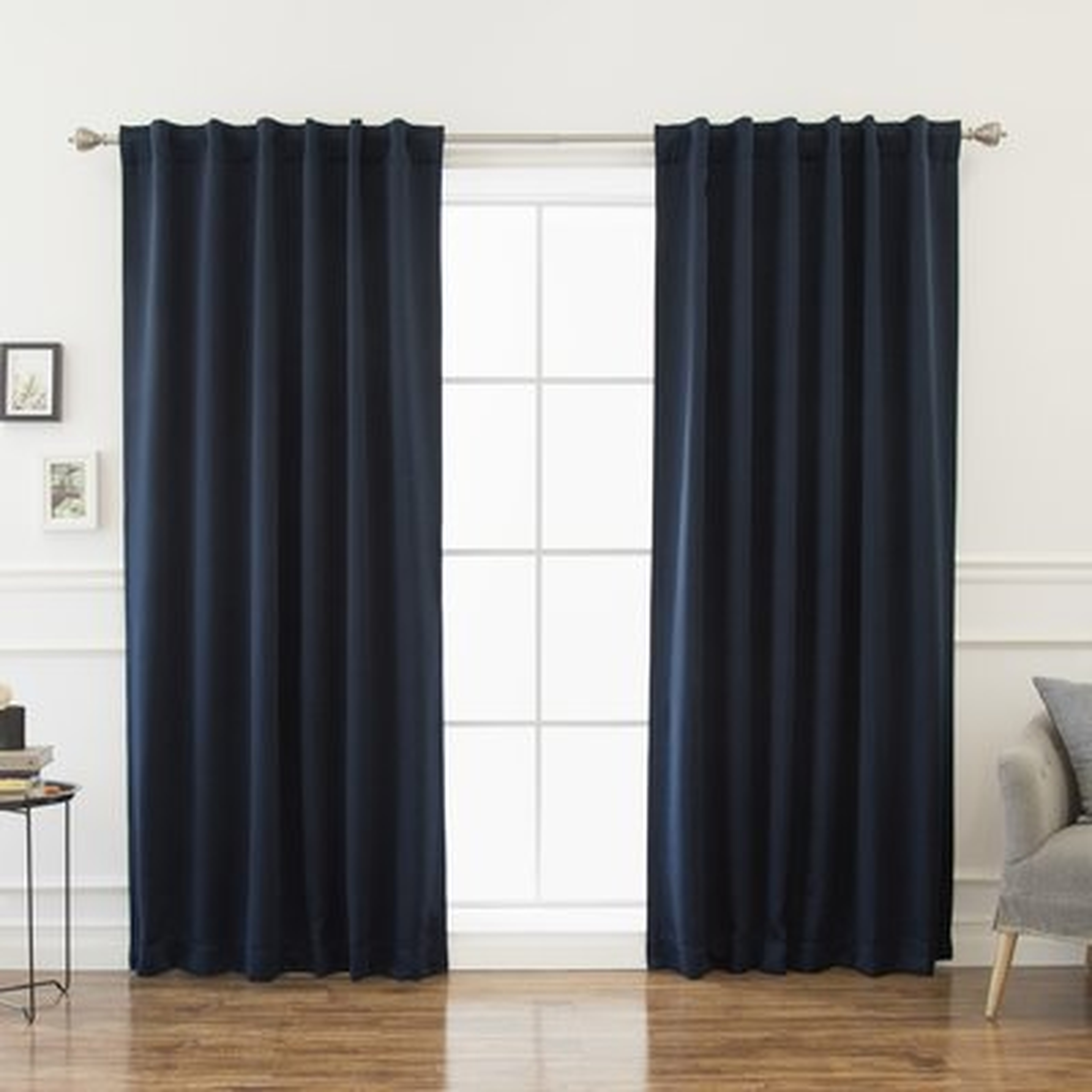 Sweetwater Solid Blackout Thermal Rod Pocket Double Curtains - Birch Lane