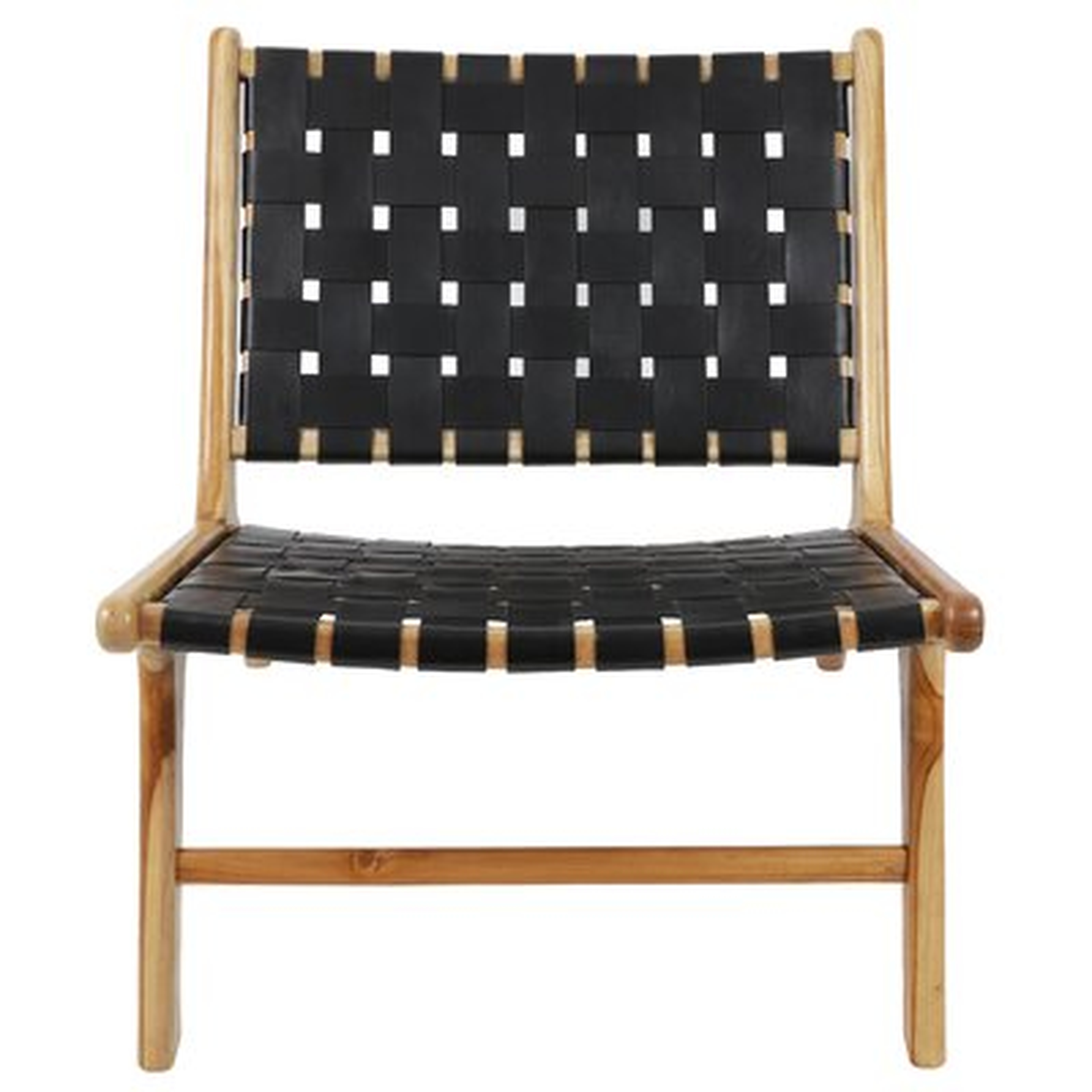 Mancheer Leather Strap Side Chair - Wayfair
