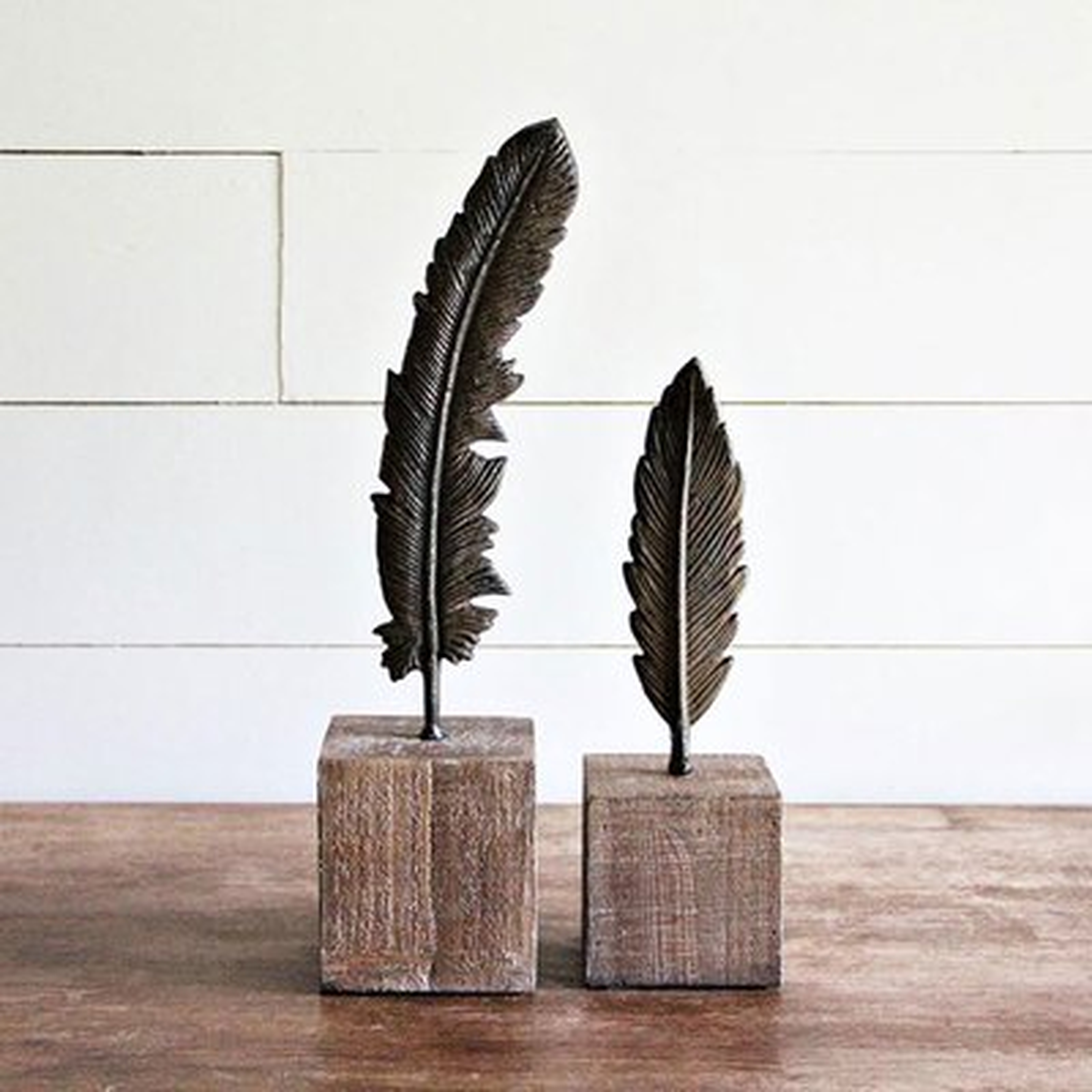 Rondon Feather on A Stand Sculpture - Birch Lane