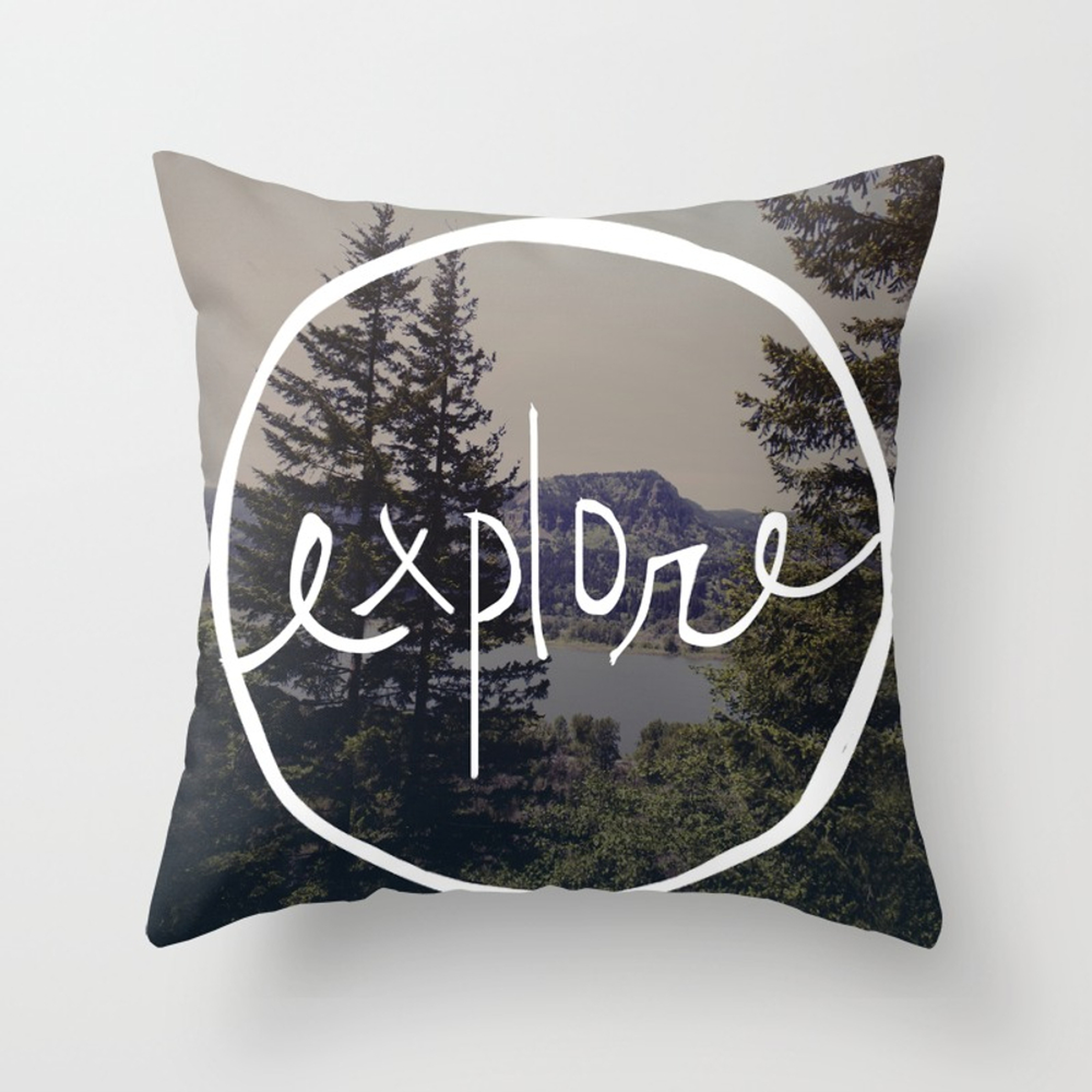 Explore Oregon Throw Pillow by Leah Flores - Cover (16" x 16") With Pillow Insert - Outdoor Pillow - Society6