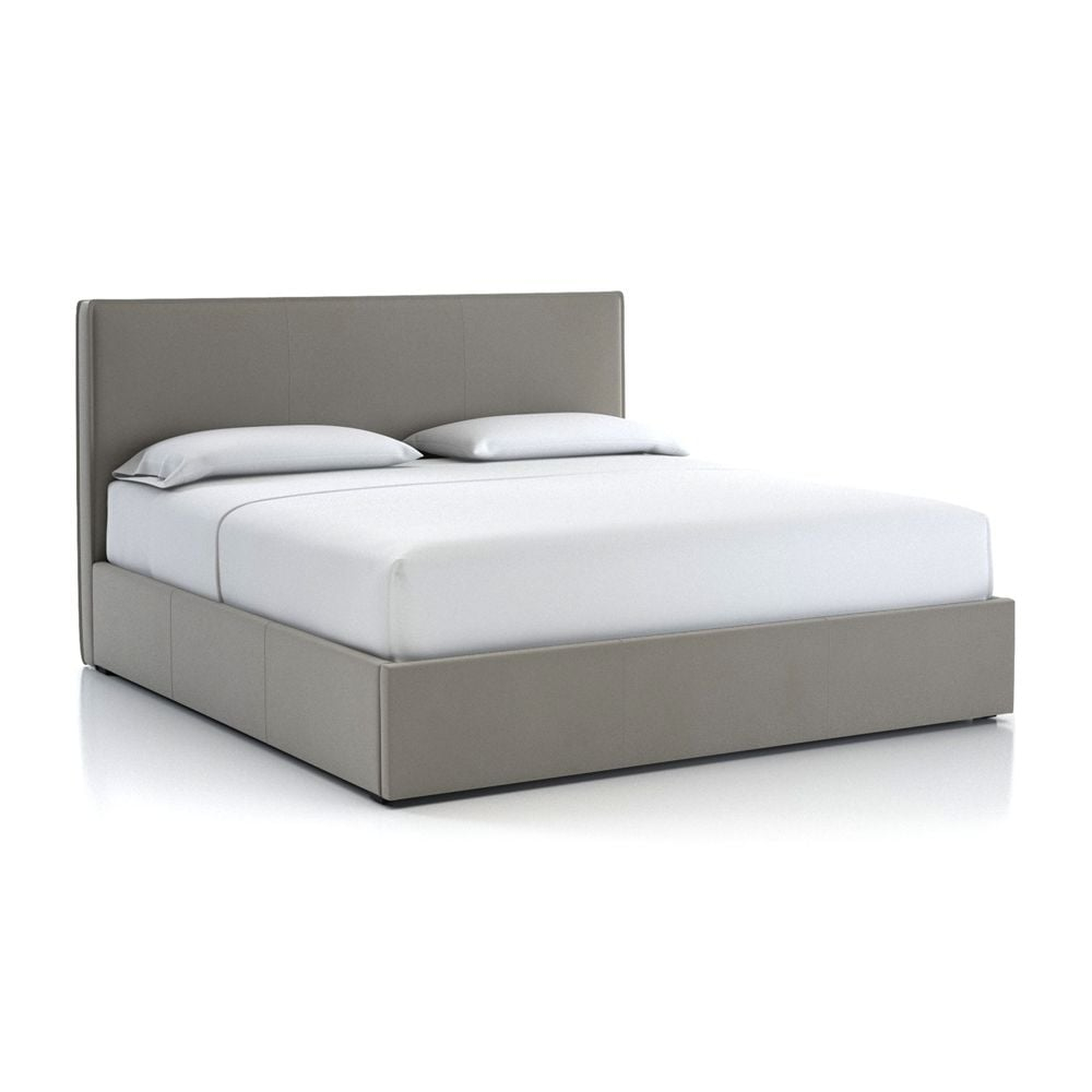 Flange King Bed Dove - Crate and Barrel