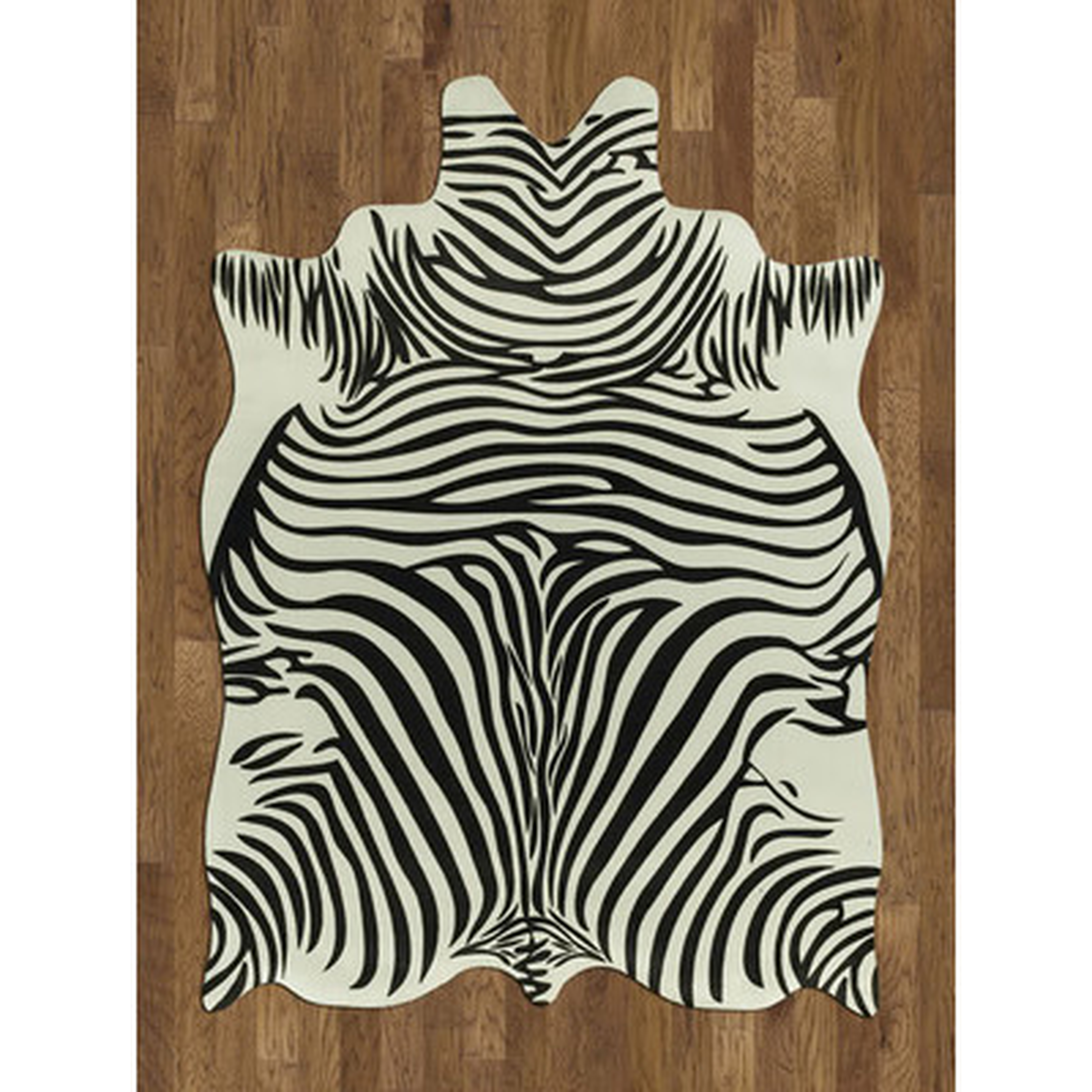 Chanler White/Black Zebra Area Rug - Wayfair