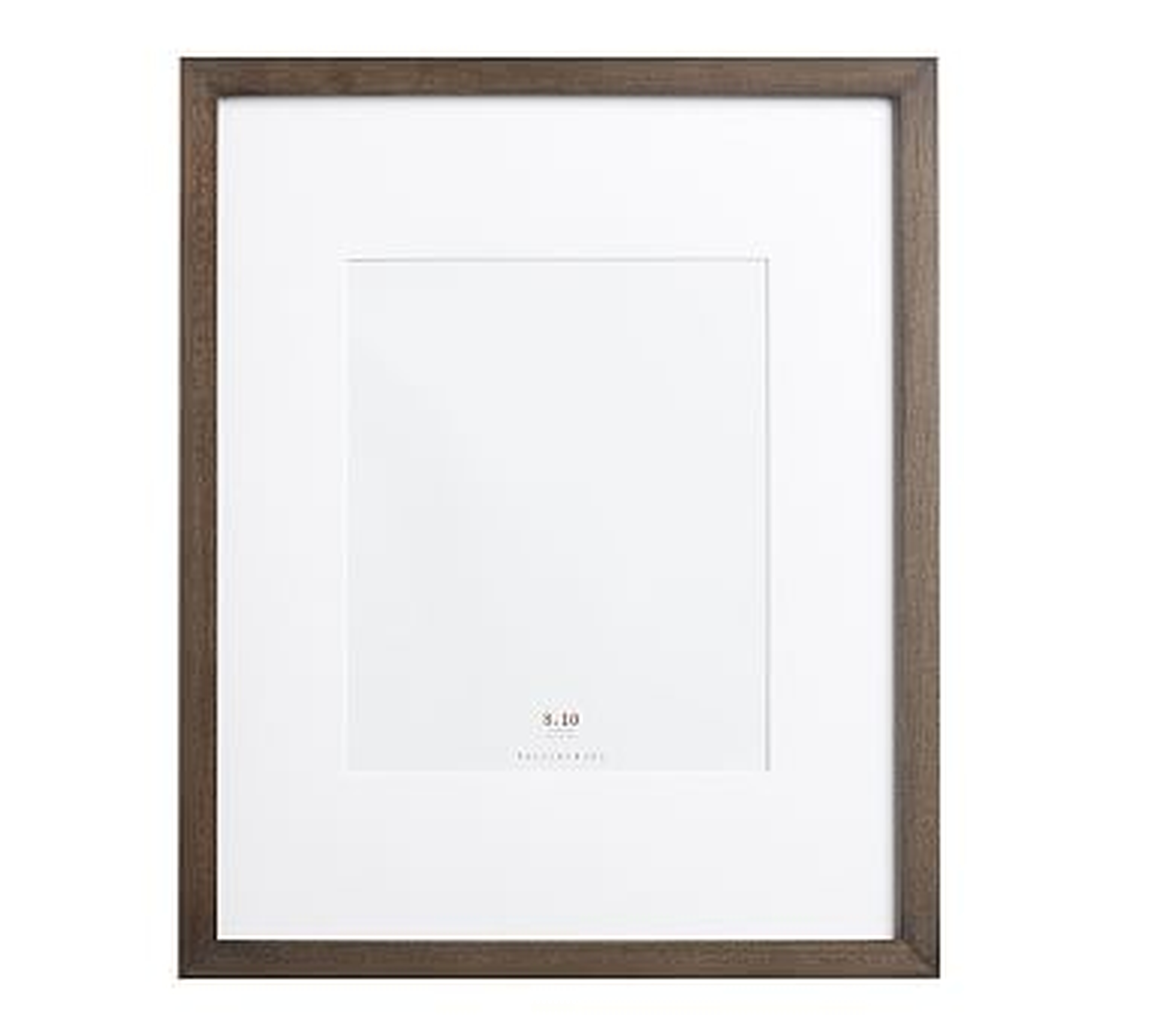 Wood Gallery Single Opening Frame, Charcoal / 8"x10" - Pottery Barn
