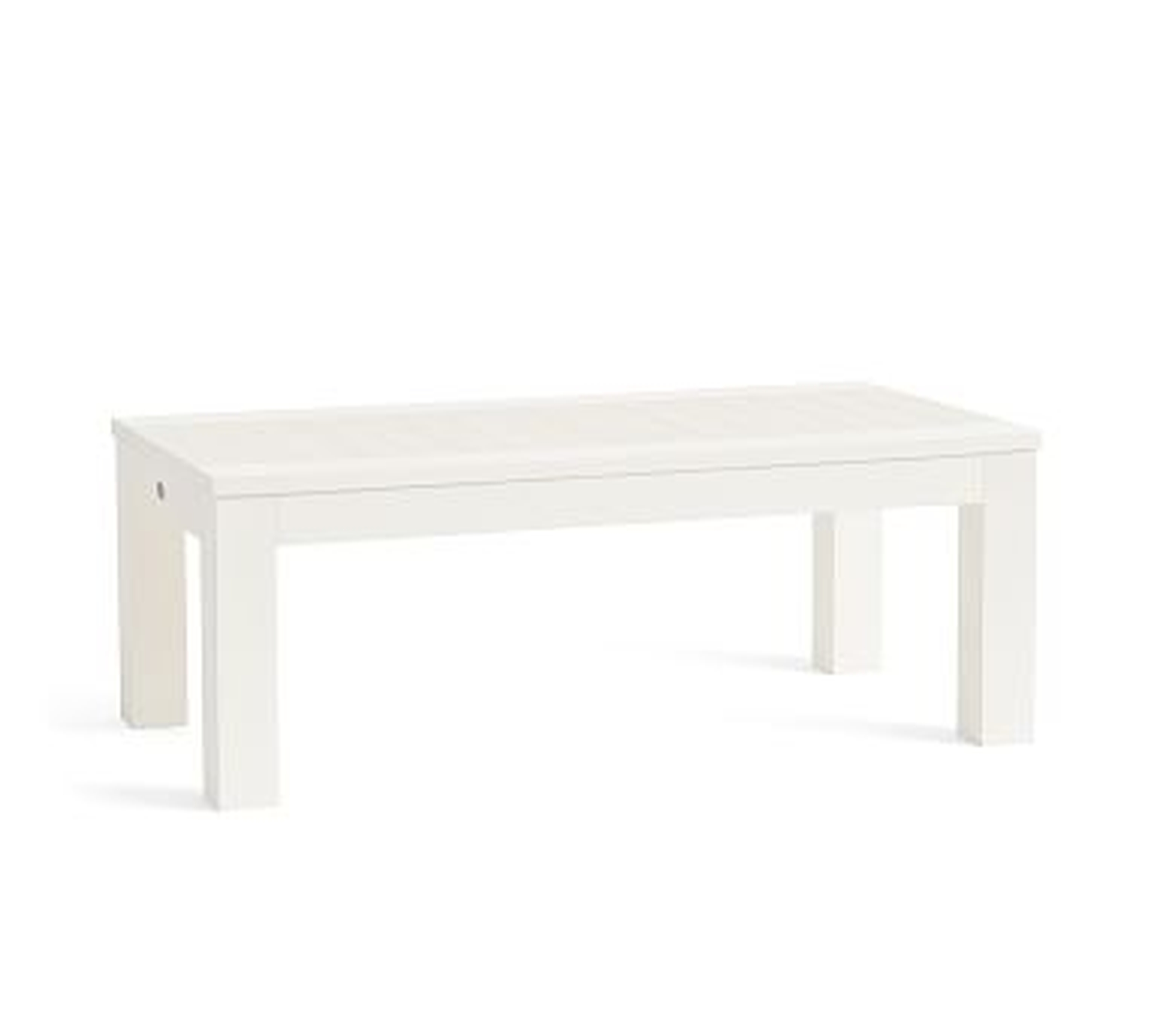 Indio by Polywood Coffee Table, Vintage White - Pottery Barn