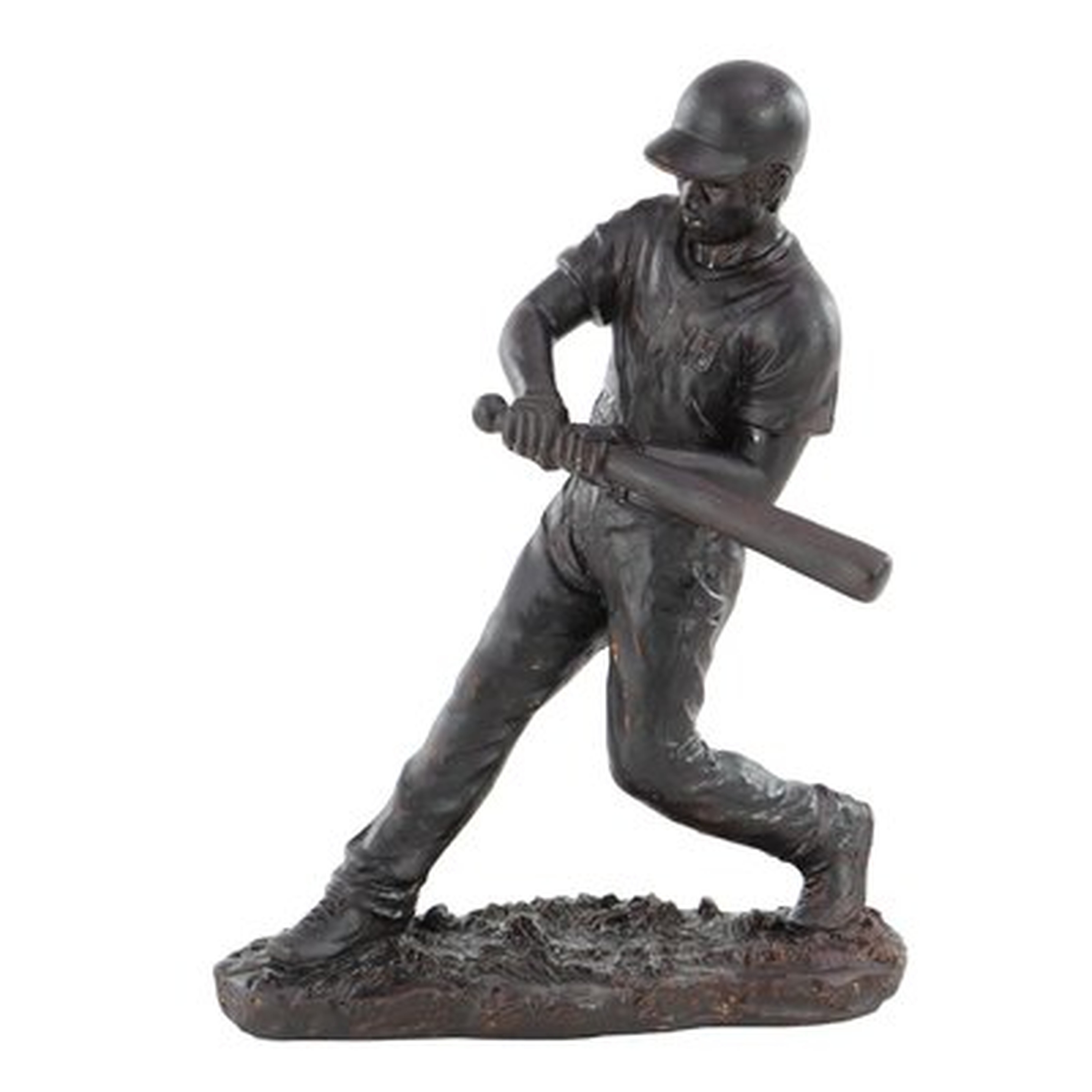 Bullen Modern Contemporary Hitting Baseball Player Figurine - Wayfair