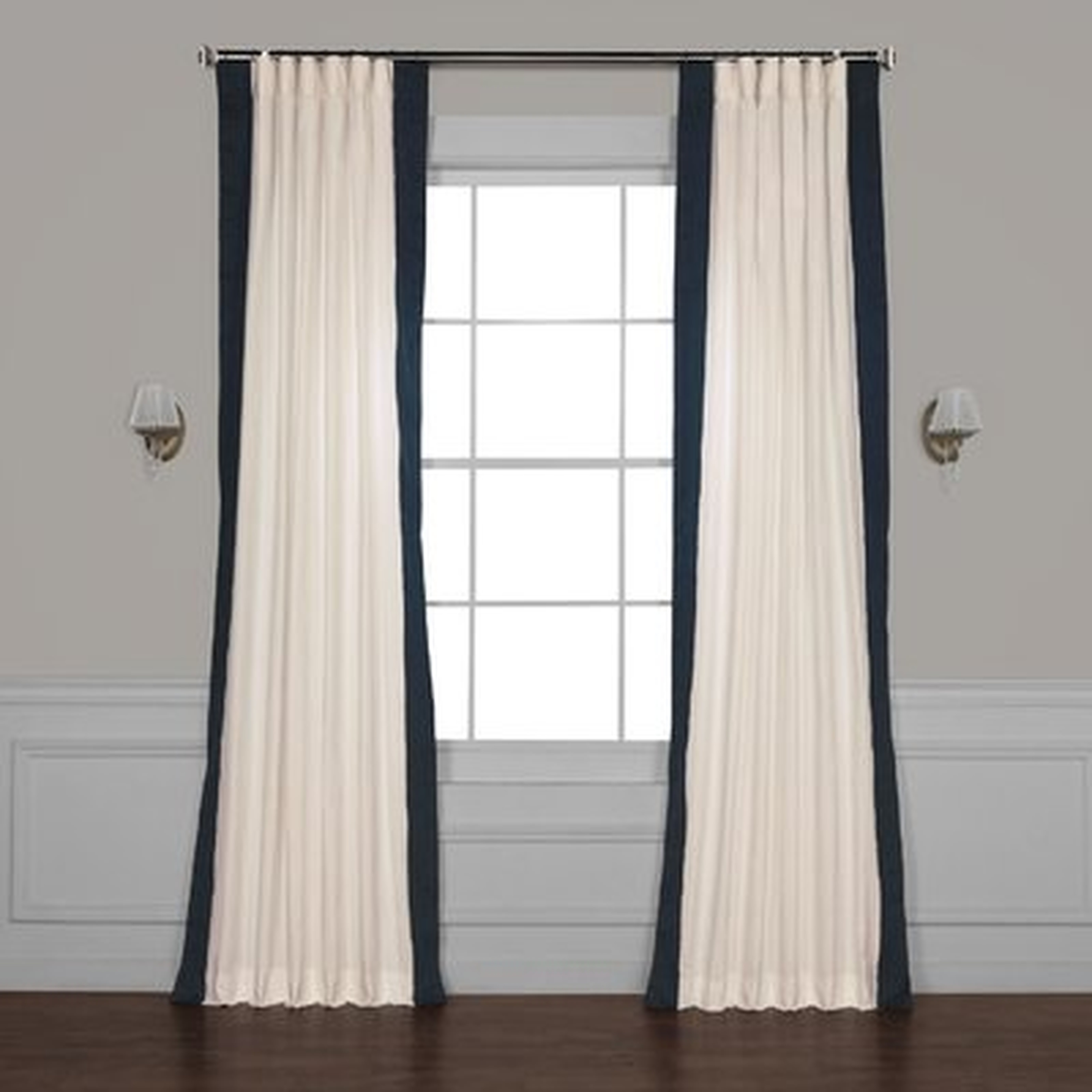 Winsor Semi-Sheer Rod Pocket Single Curtain Panel - Birch Lane