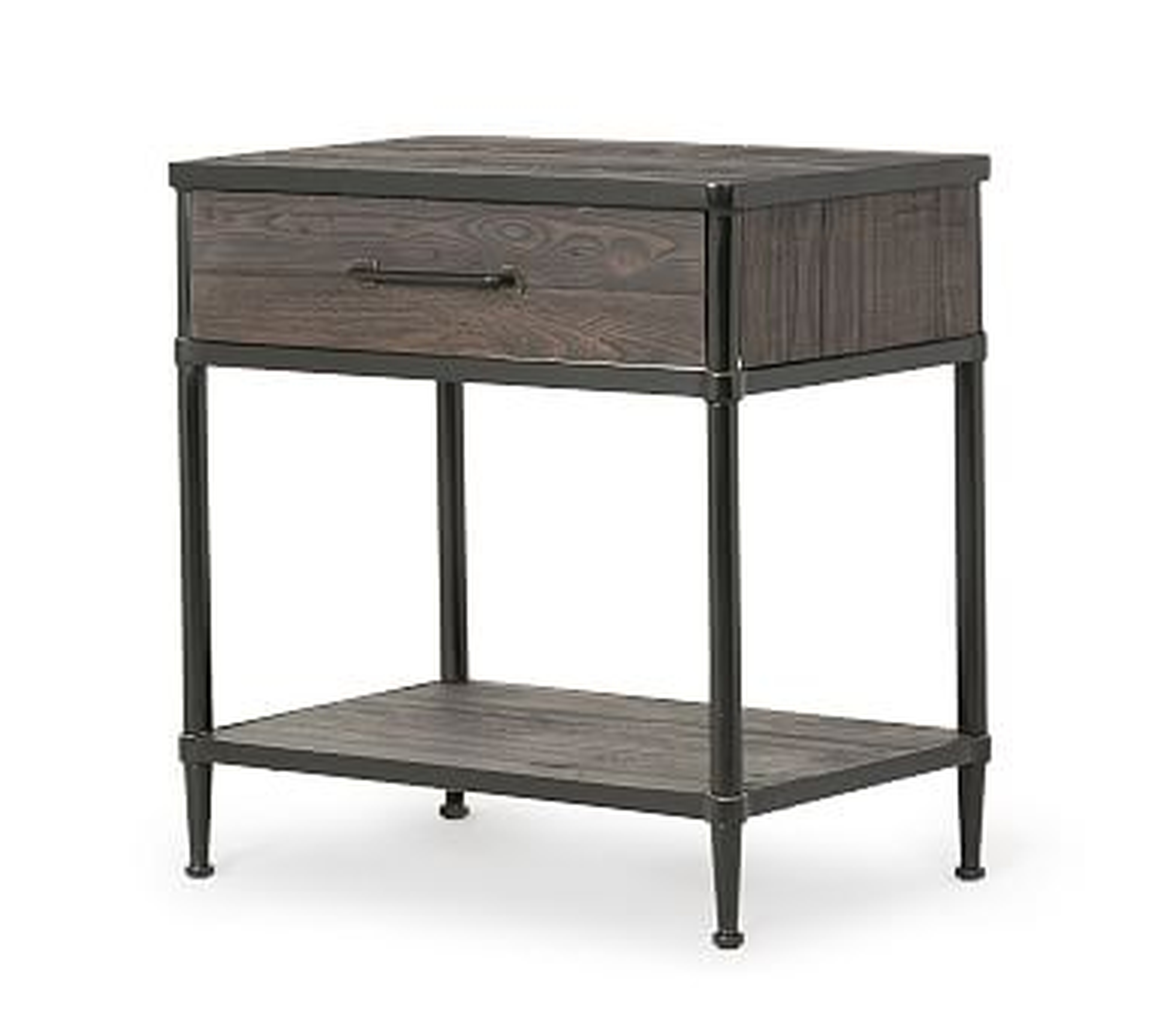 Juno 27" Reclaimed Wood Nightstand, Carbon - Pottery Barn
