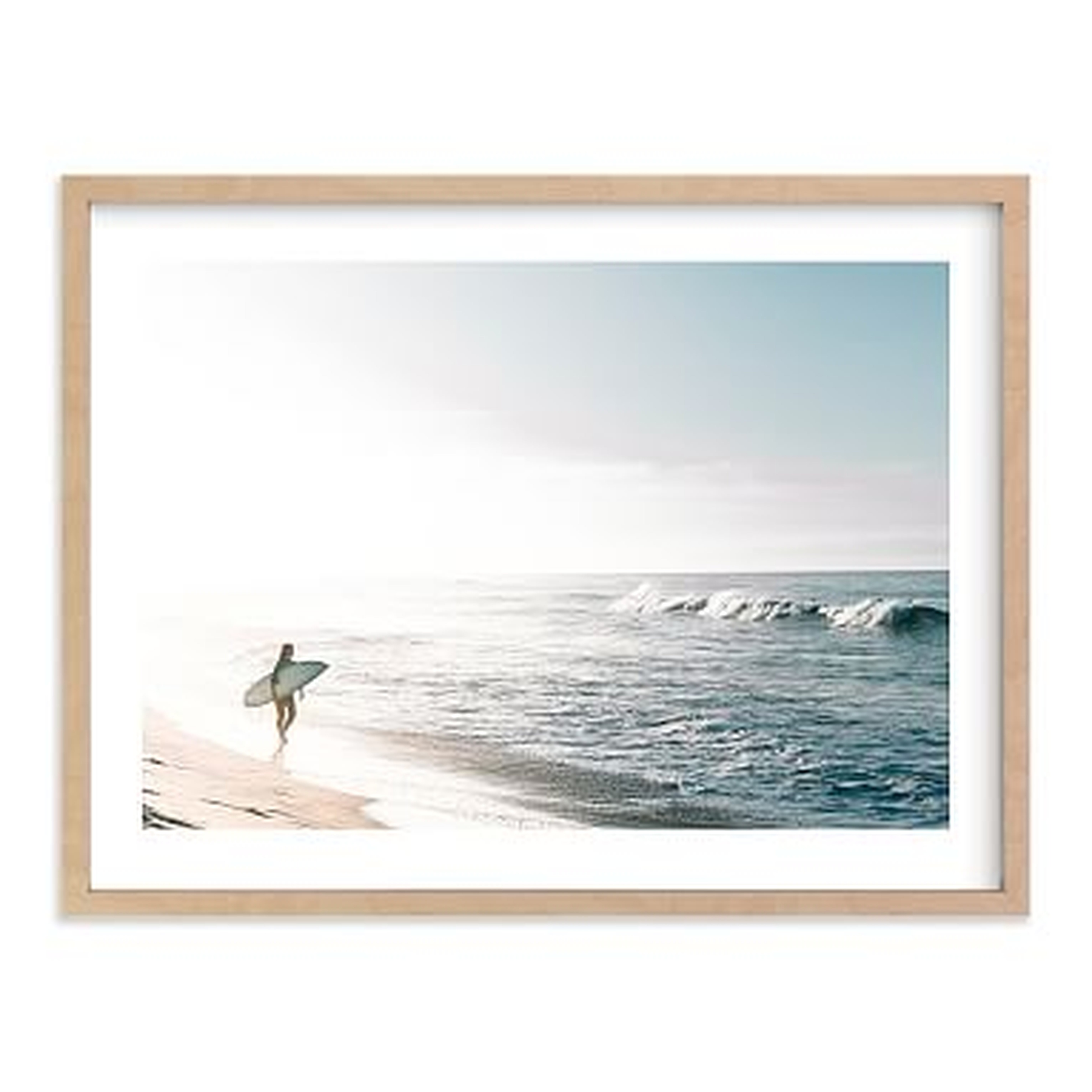 Surfer Girl Wall Art by Minted(R), 18"x24", Natural - Pottery Barn Teen