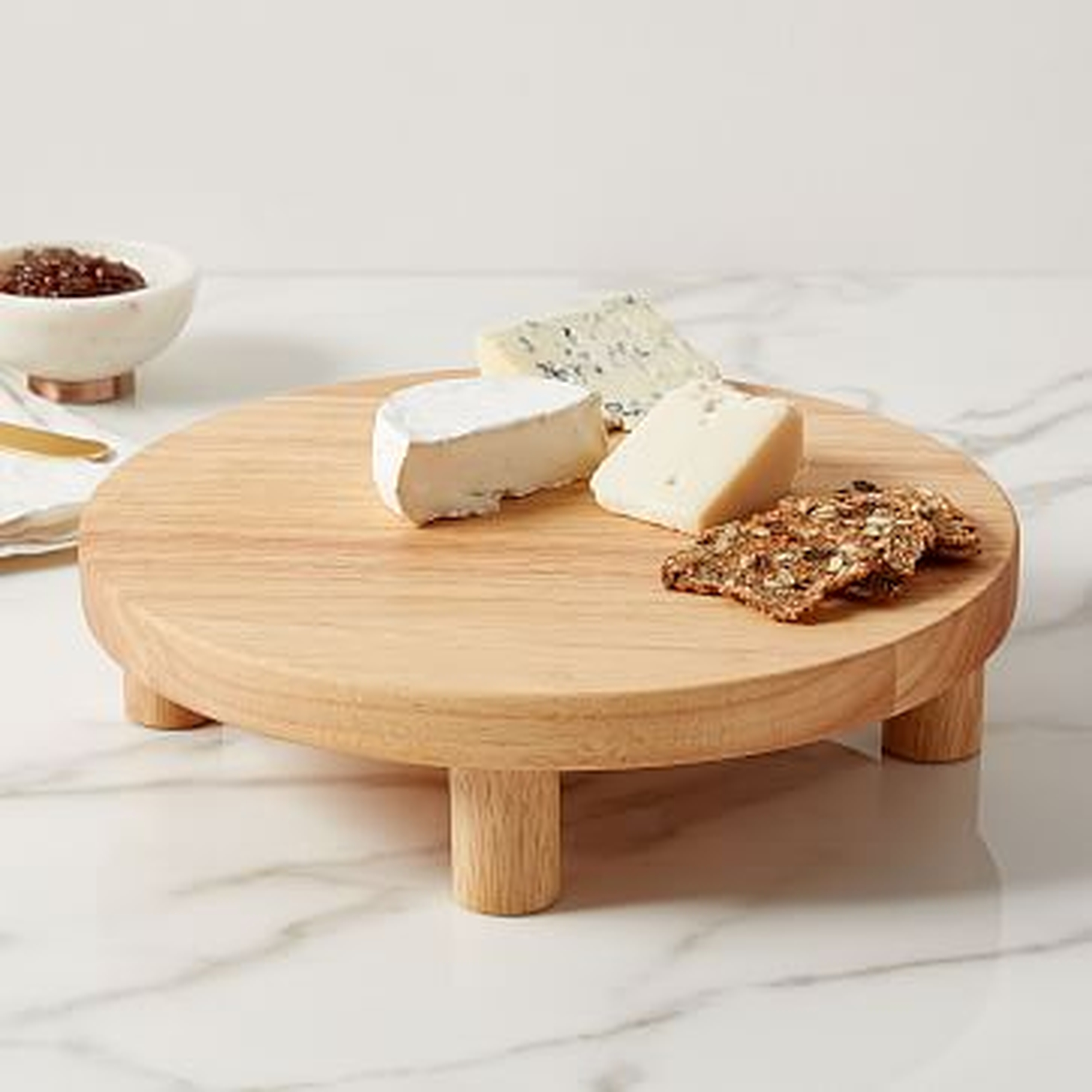 Pedestal Wood Cheese Stand - West Elm