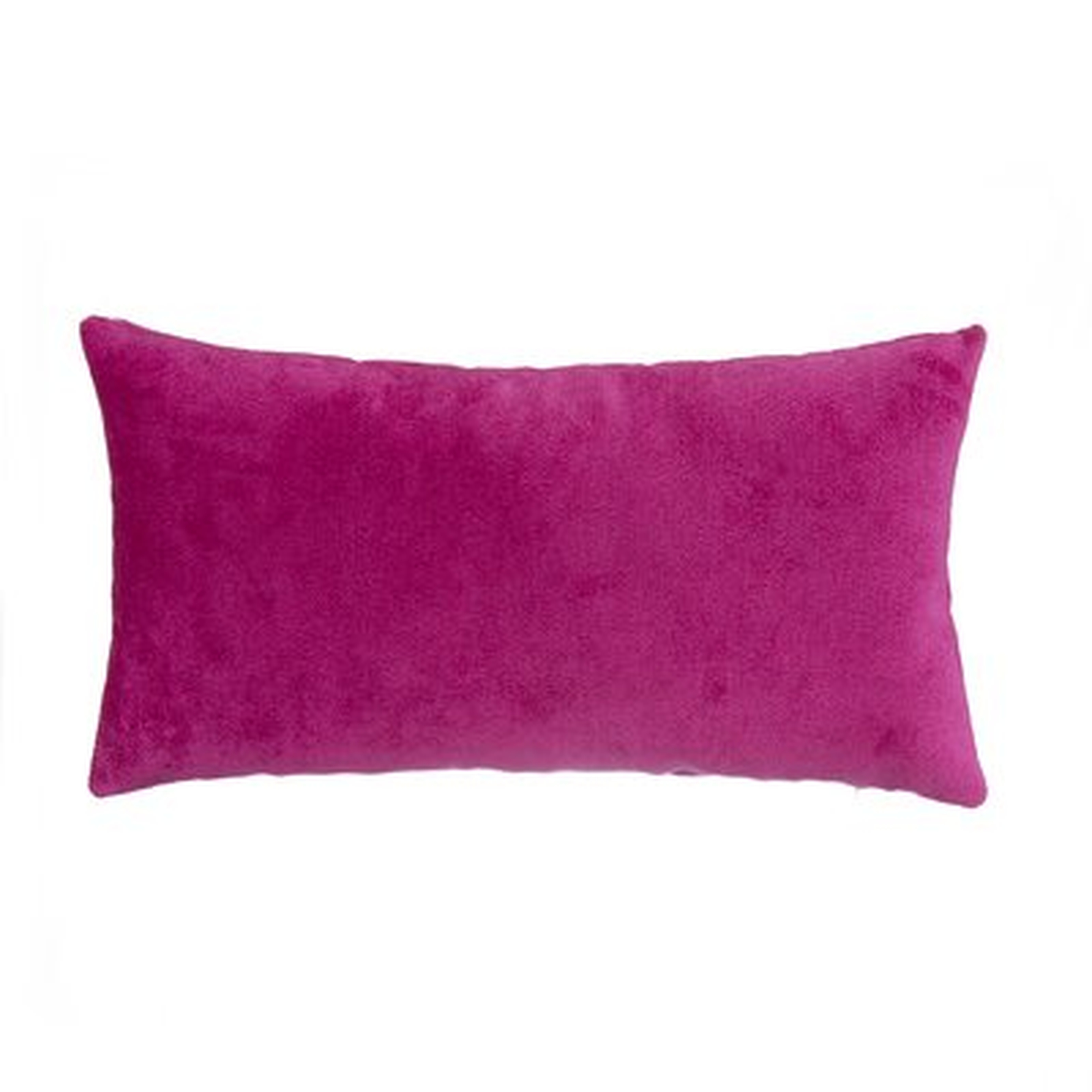 Guice Magenta Velvet Lumbar Pillow - Wayfair