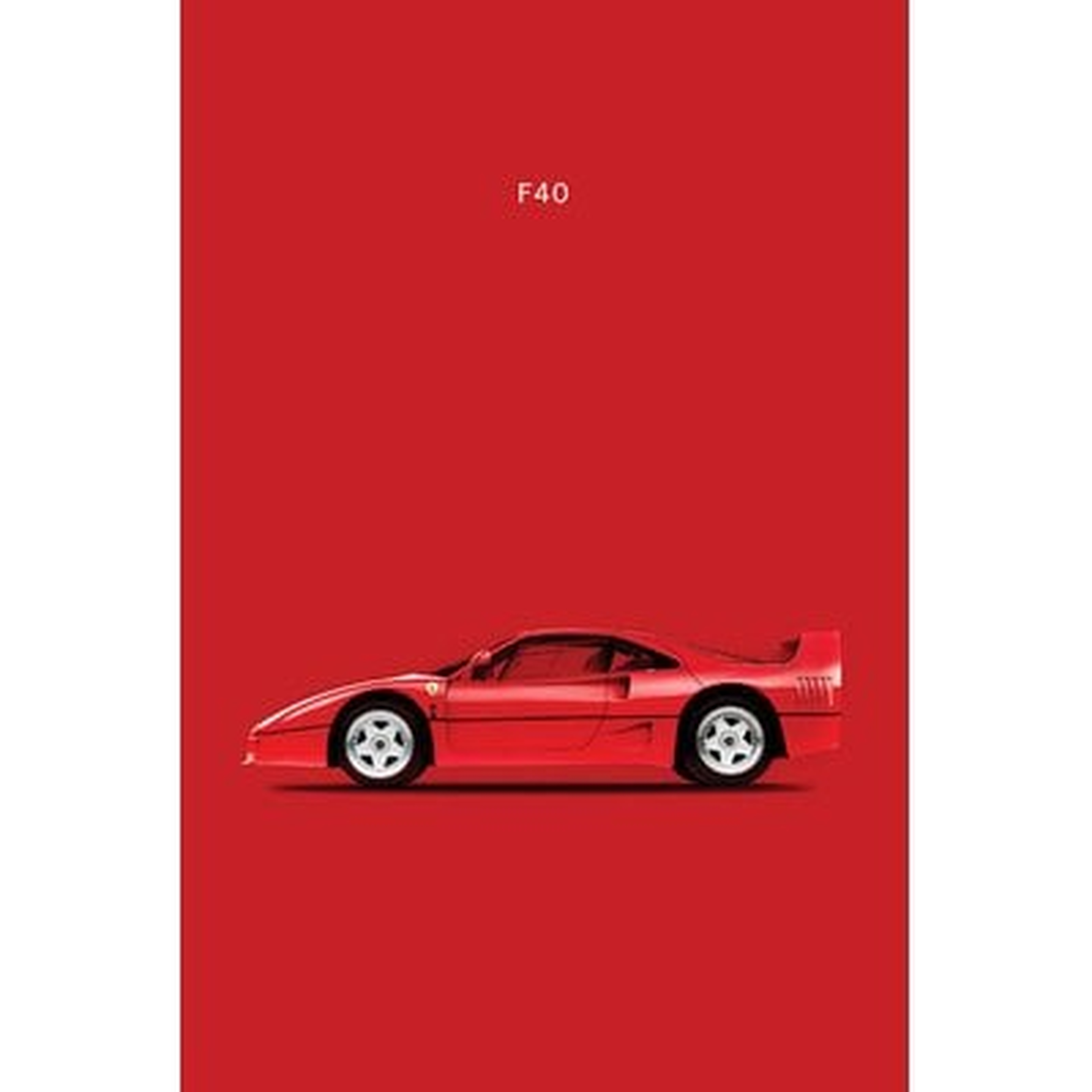 'Ferrari F40' Graphic Art Print on Canvas - Wayfair