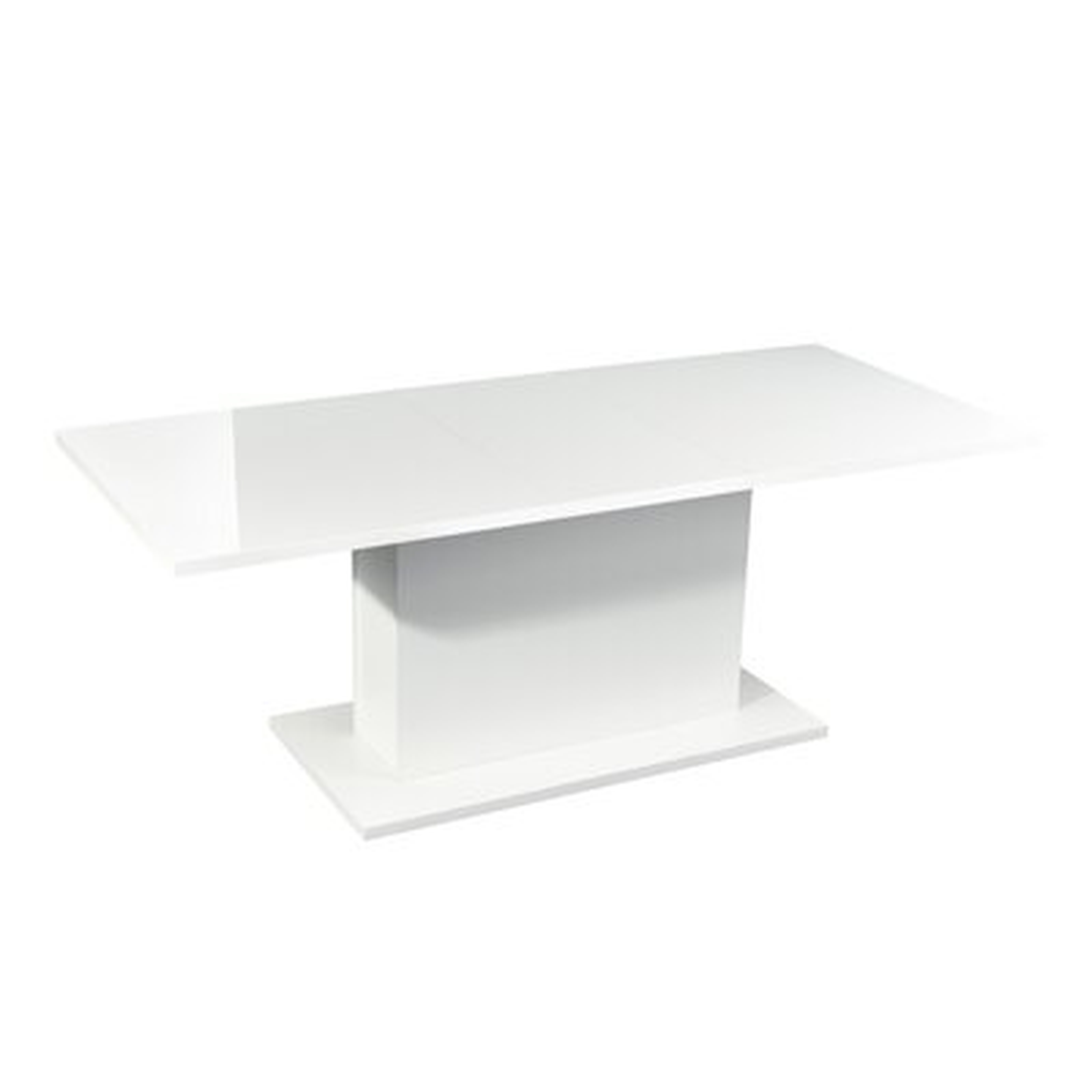 Modern Extendable Flexible Kitchen Dining Table Rectangular White - Wayfair