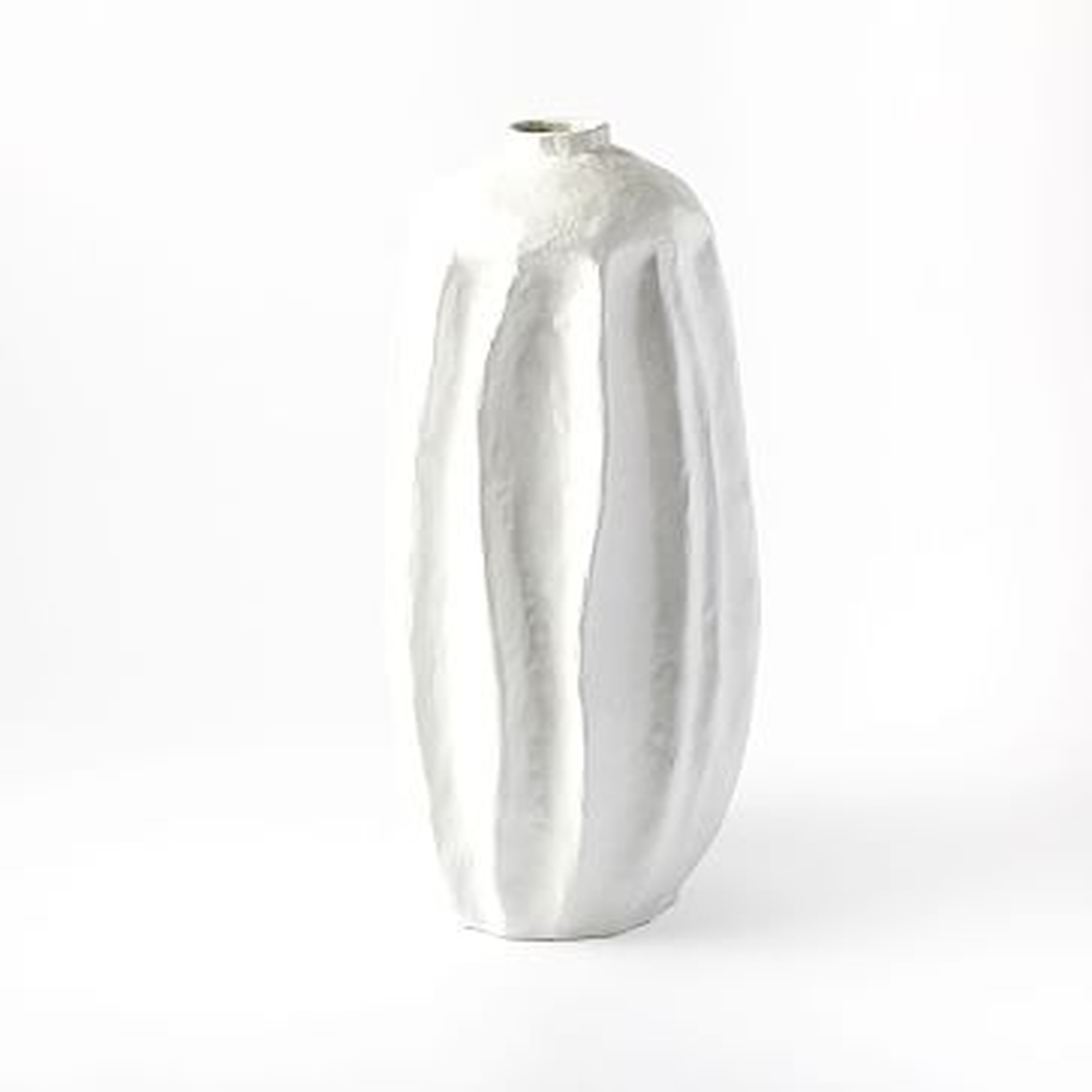 Papier-Mache Vase, White, Large - West Elm