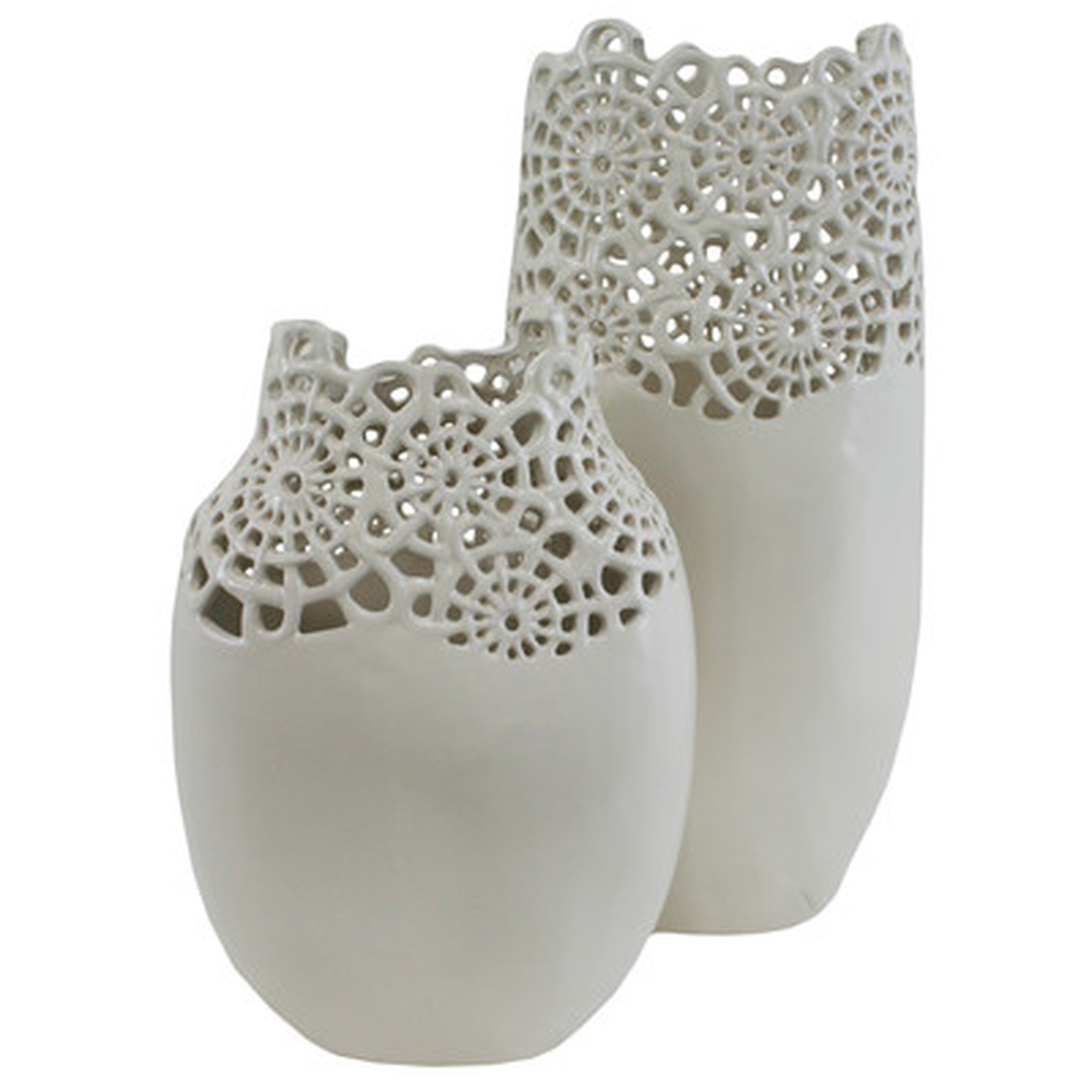2 Piece Doile Vase Set - Wayfair