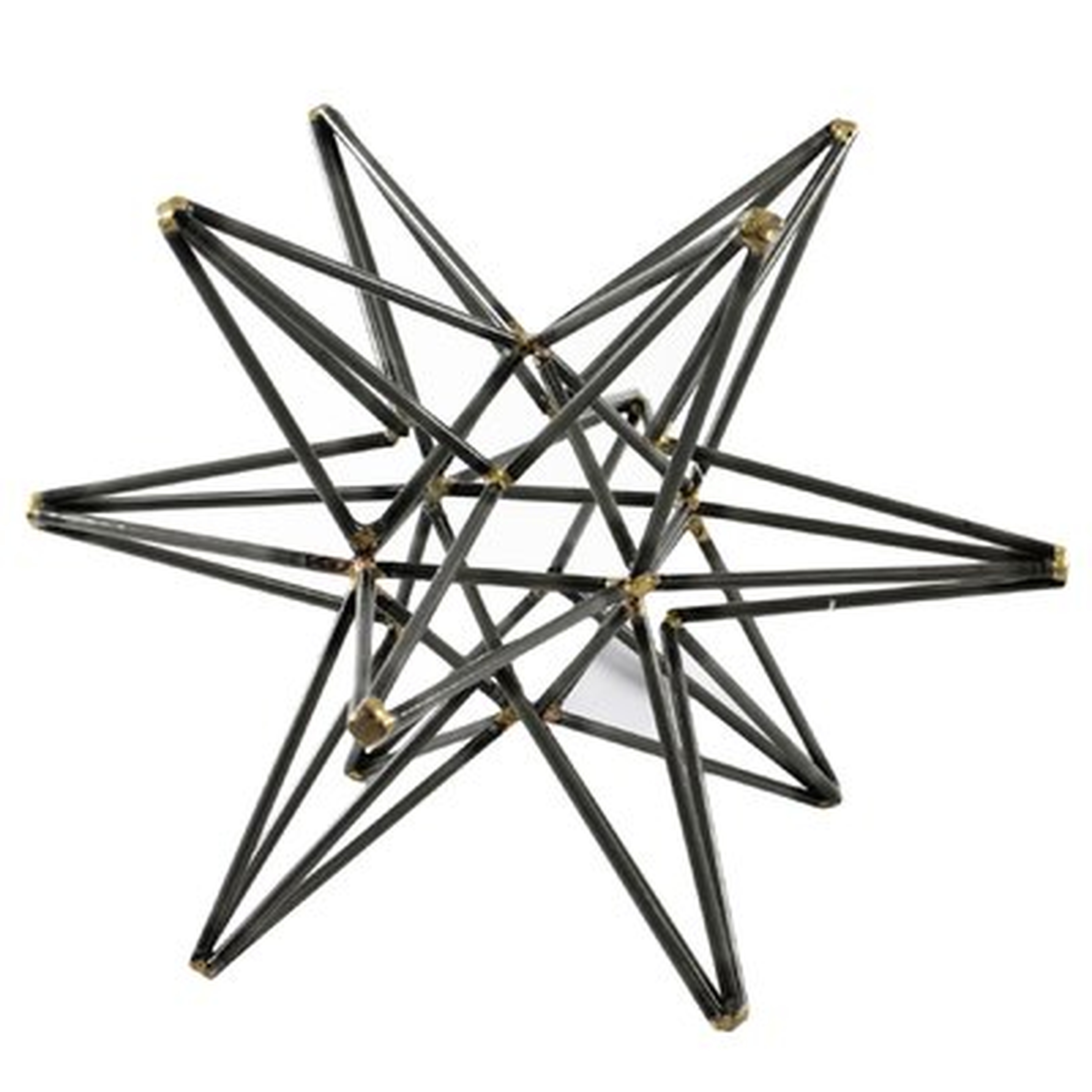 Clayton Gunmetal Star Sculpture - Wayfair