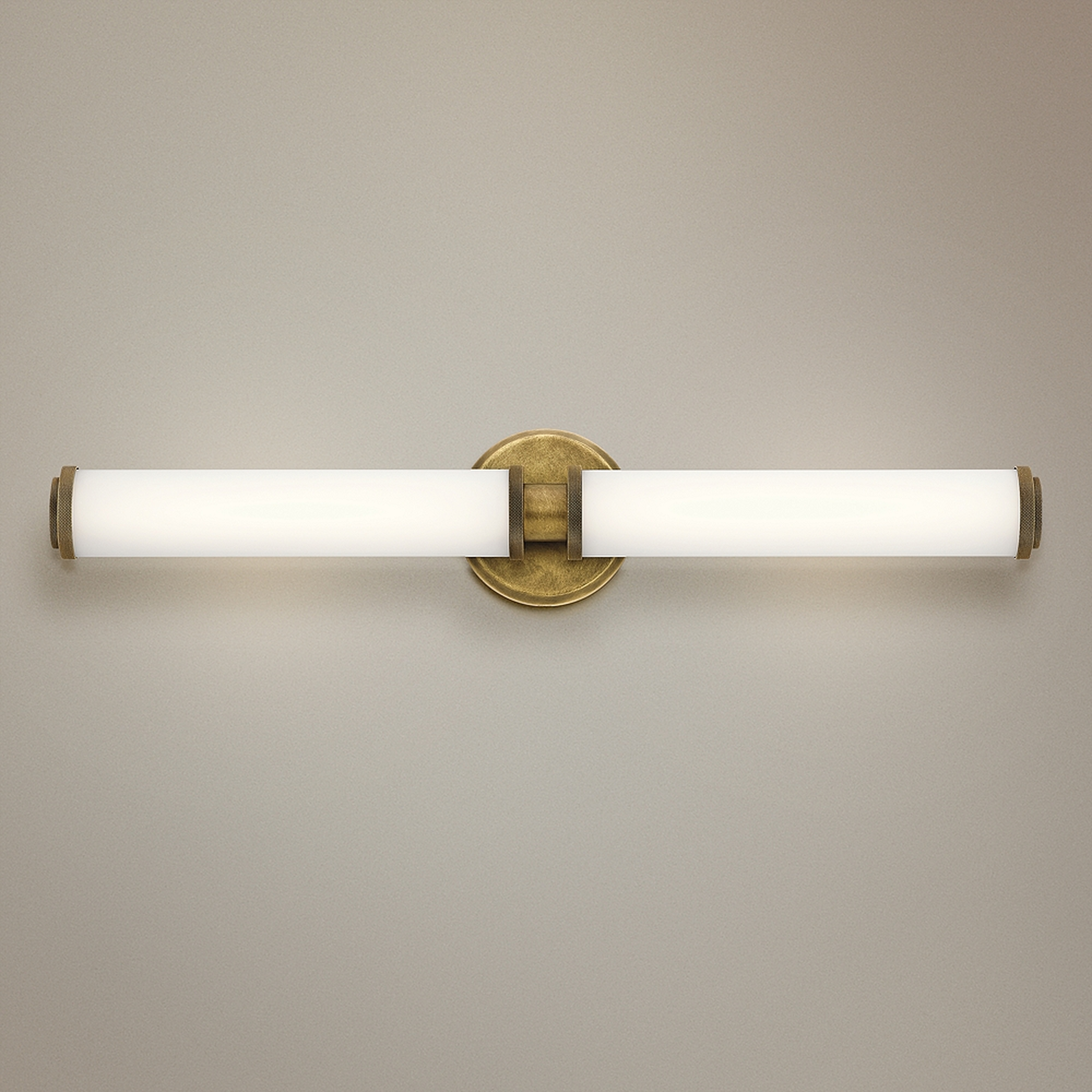 Kichler Indeco 5" High Natural Brass 2-LED Wall Sconce - Style # 40E32 - Lamps Plus
