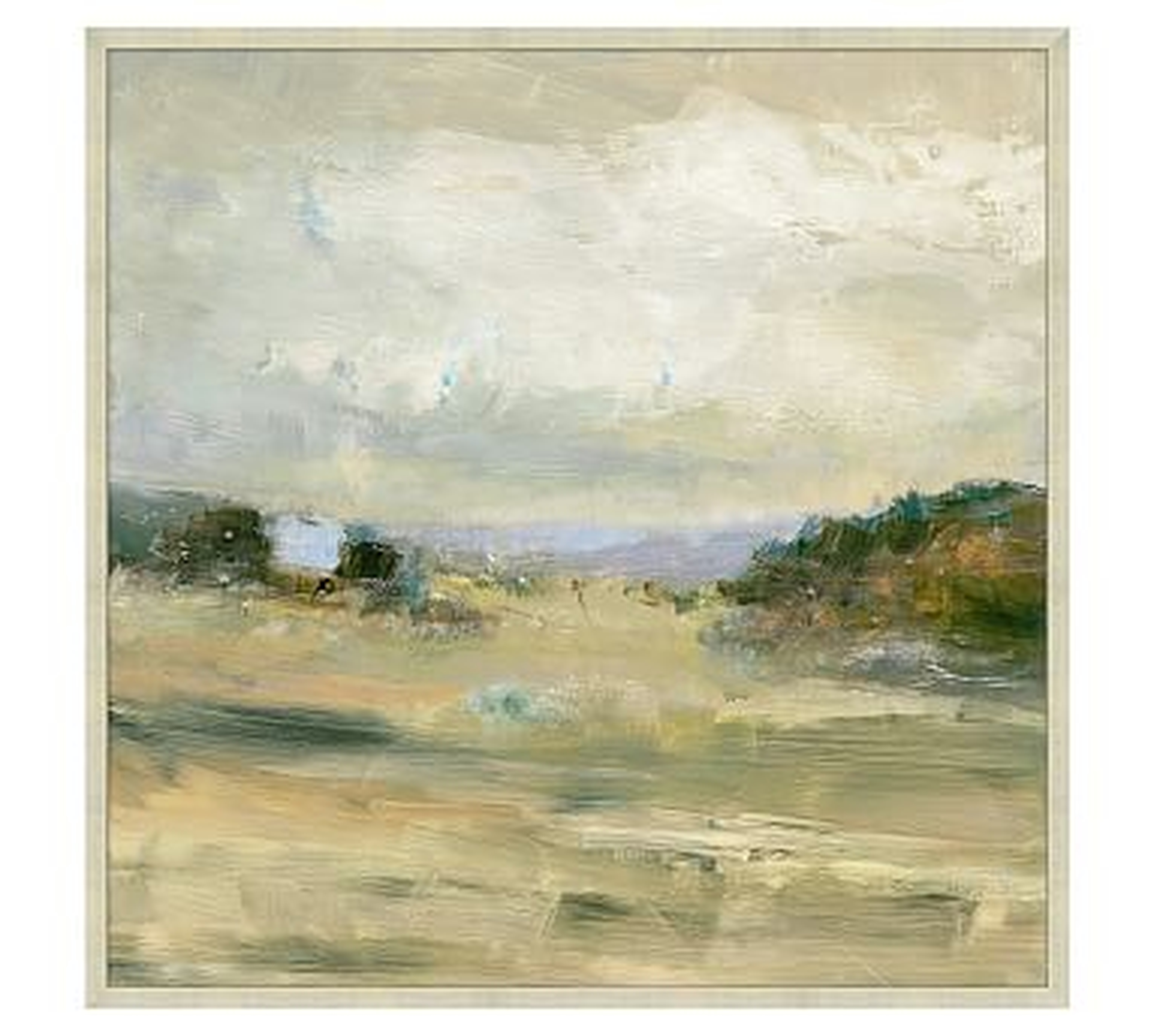 View of the Valley Framed Canvas, 30" x 30" - Pottery Barn