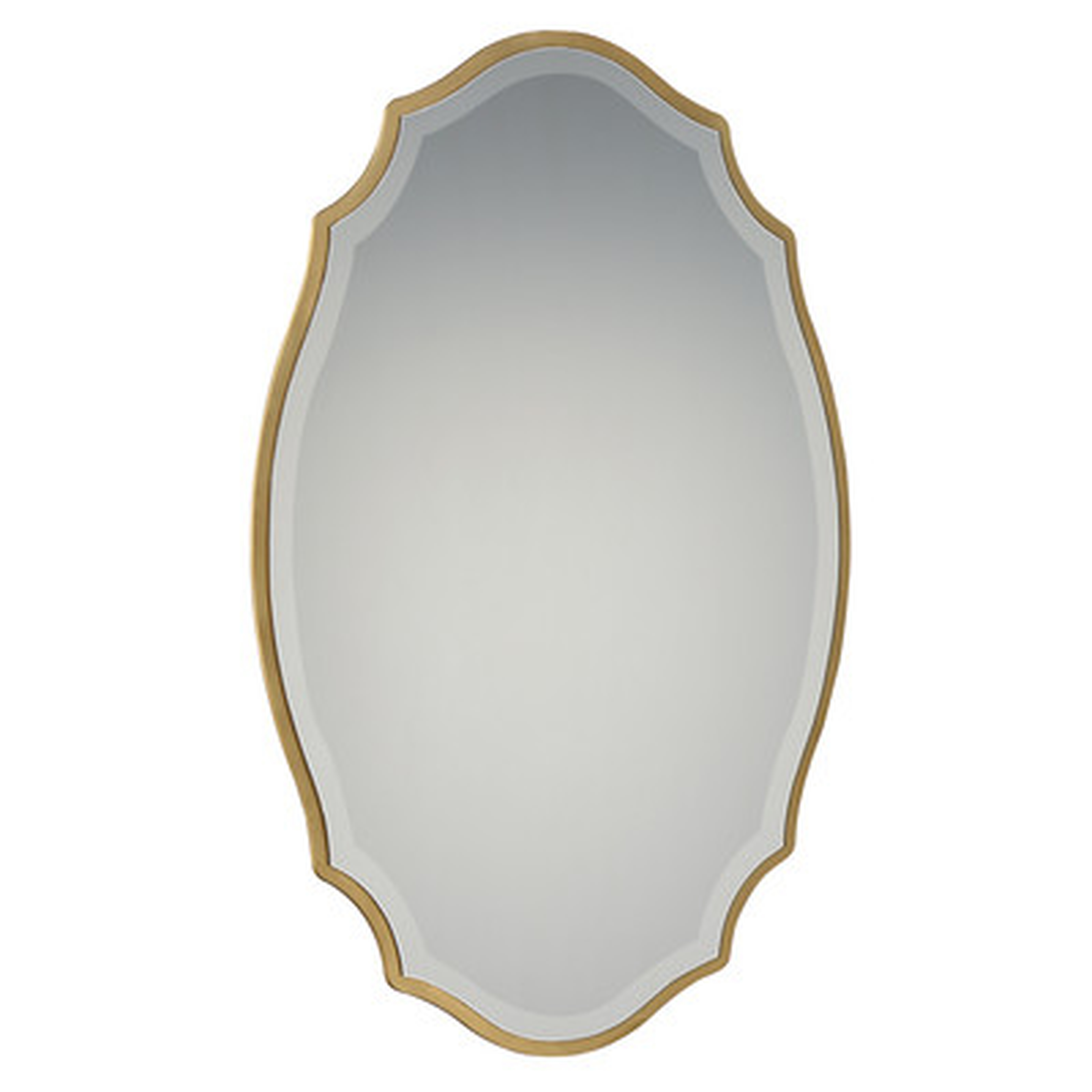 Blaisdell Horizontal Traditional Gold Accent Mirror - Birch Lane