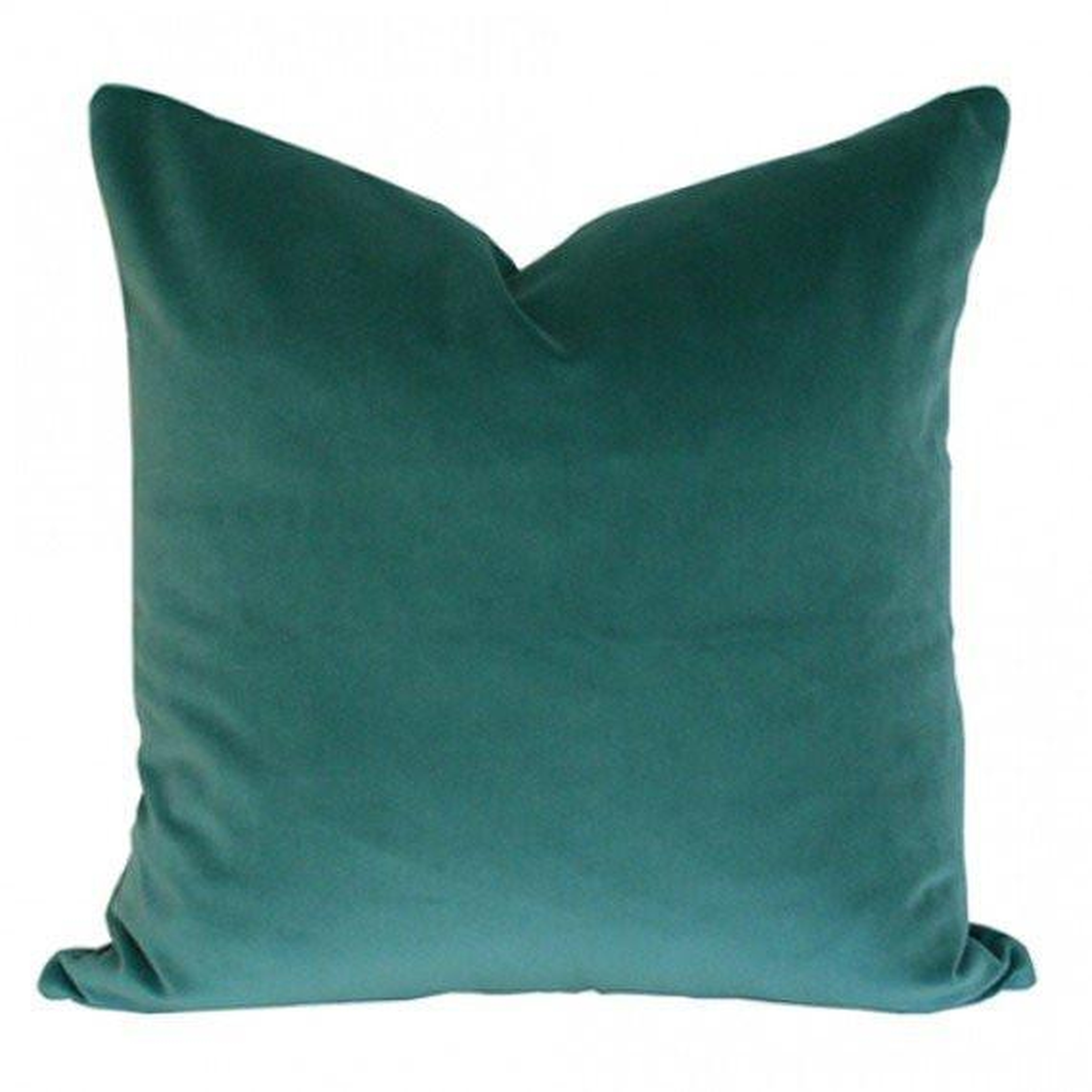 Teal Velvet - 20x20 pillow cover - Arianna Belle