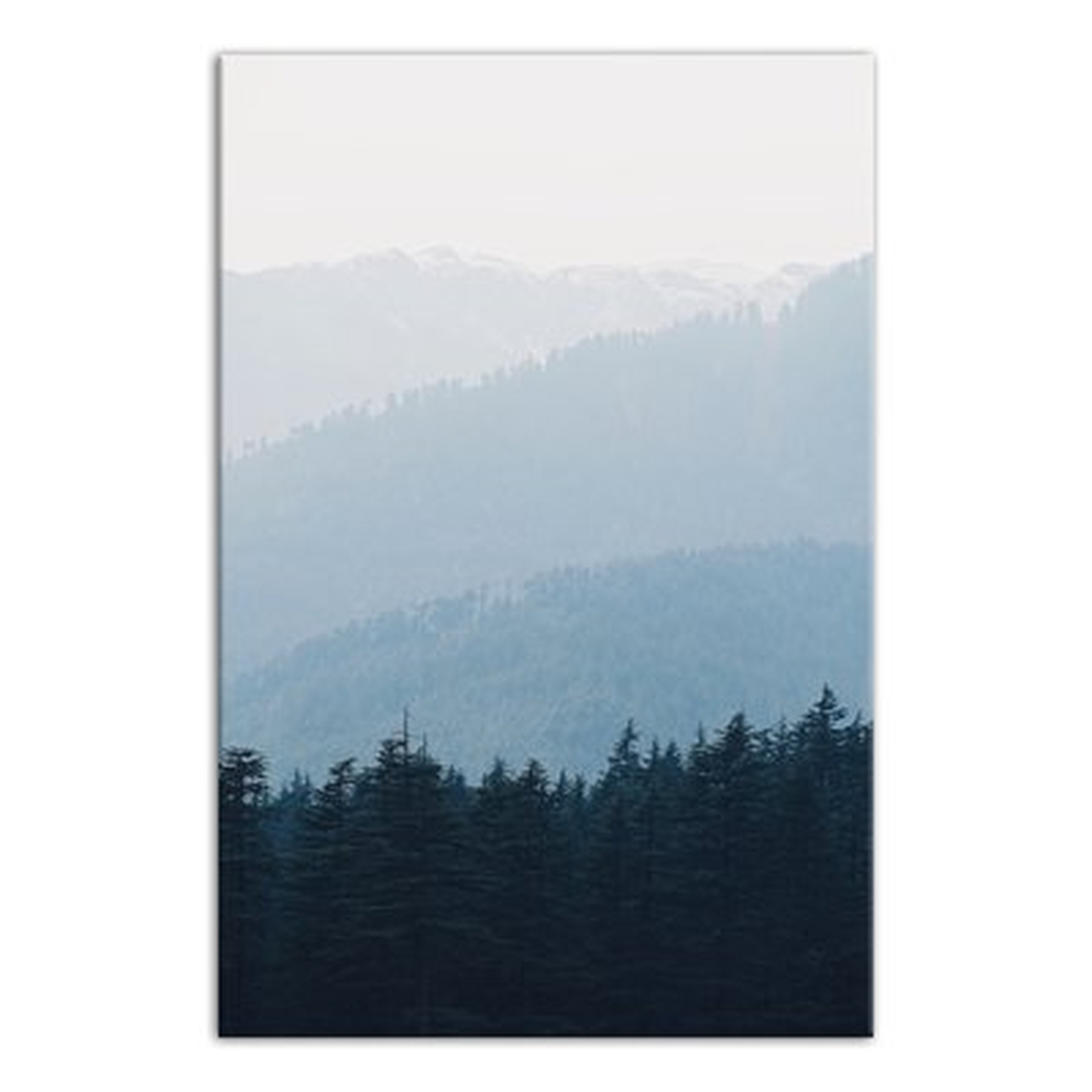 'Blue Mountain Range' Photographic Print on Canvas - Wayfair