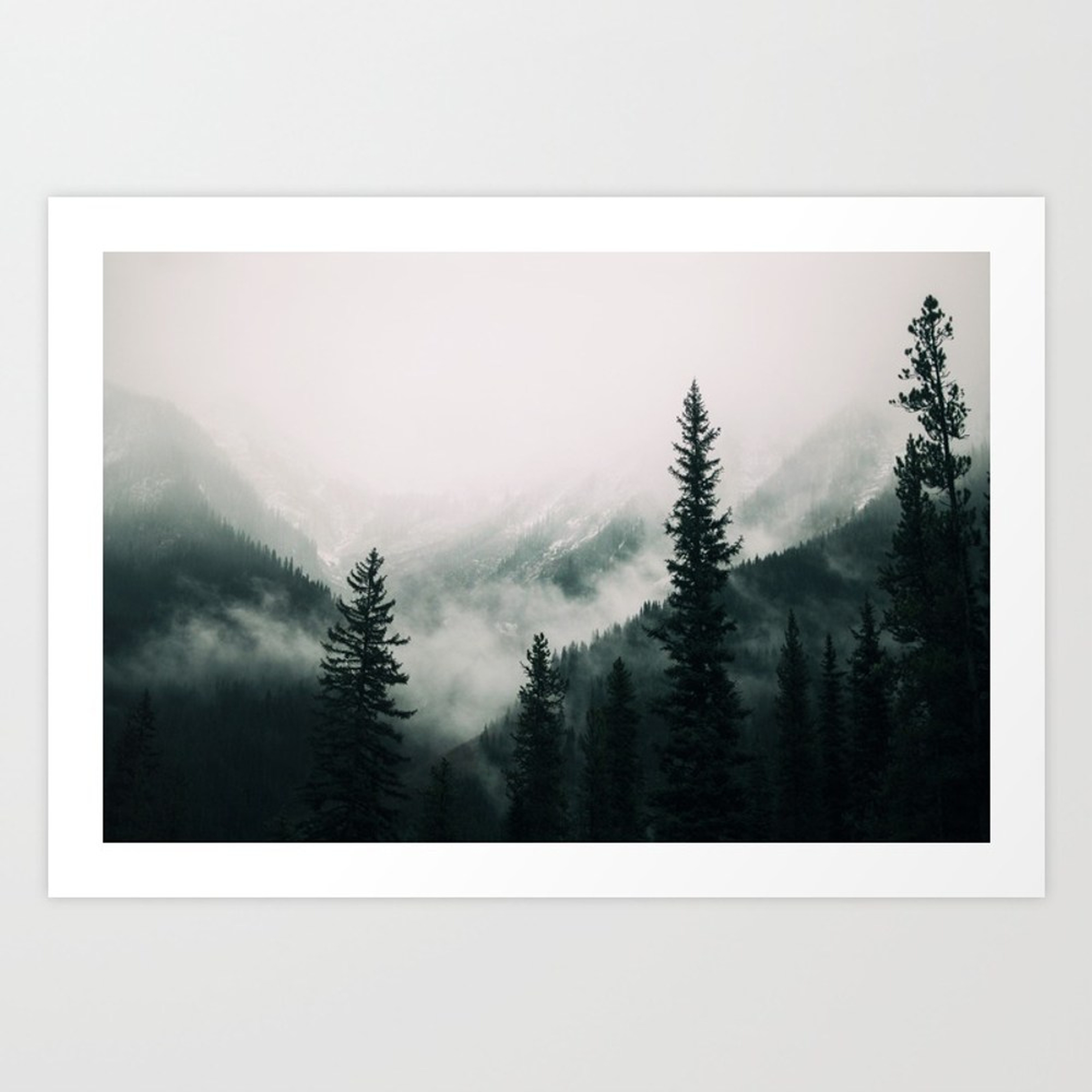 Over The Mountains And Trough The Woods - Forest &hellip; Art Print - Mini by Staypositivedesign - Society6