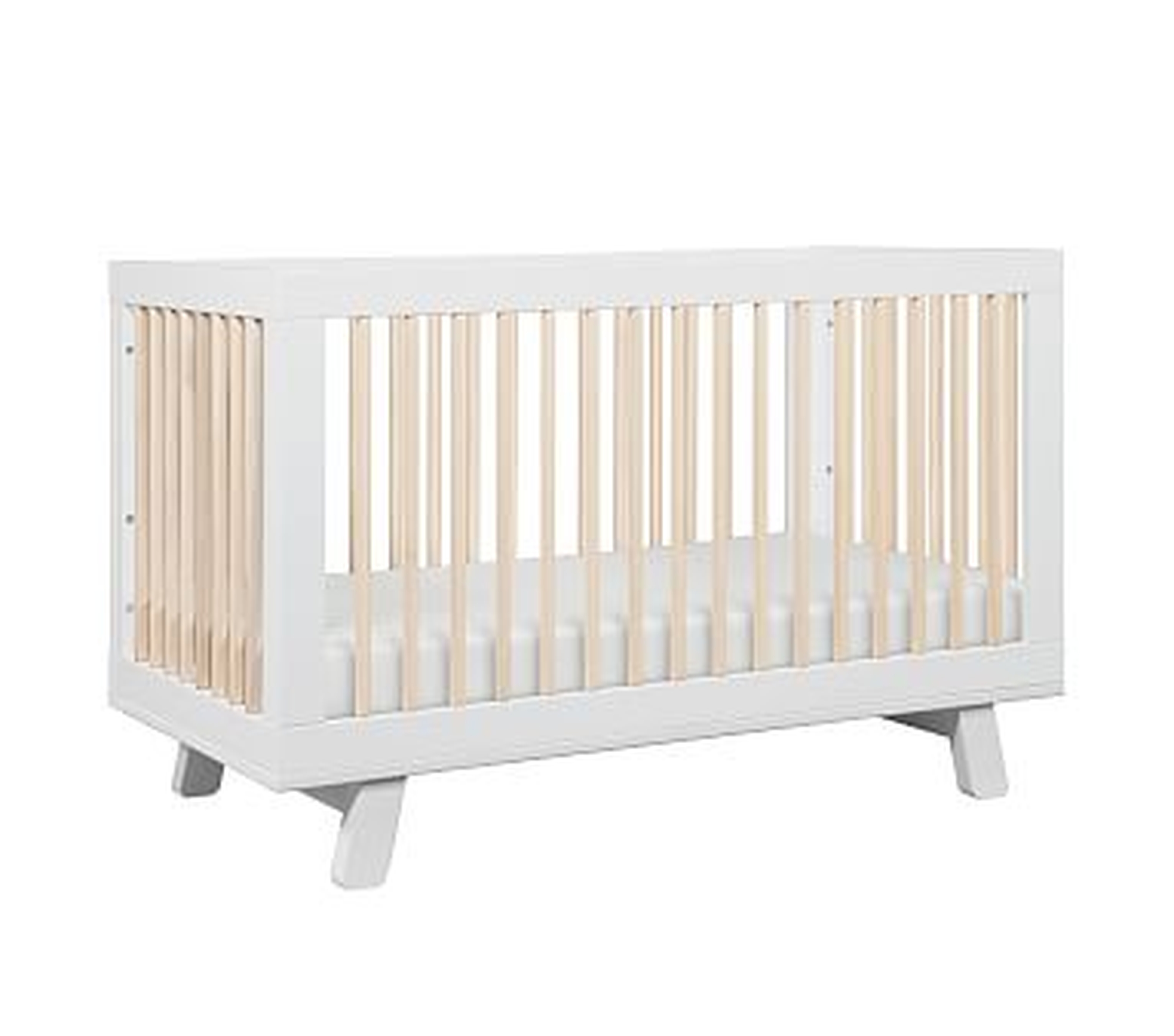 Babyletto Hudson Convertible, White/Washed Natural, Standard UPS Delivery - Pottery Barn Kids