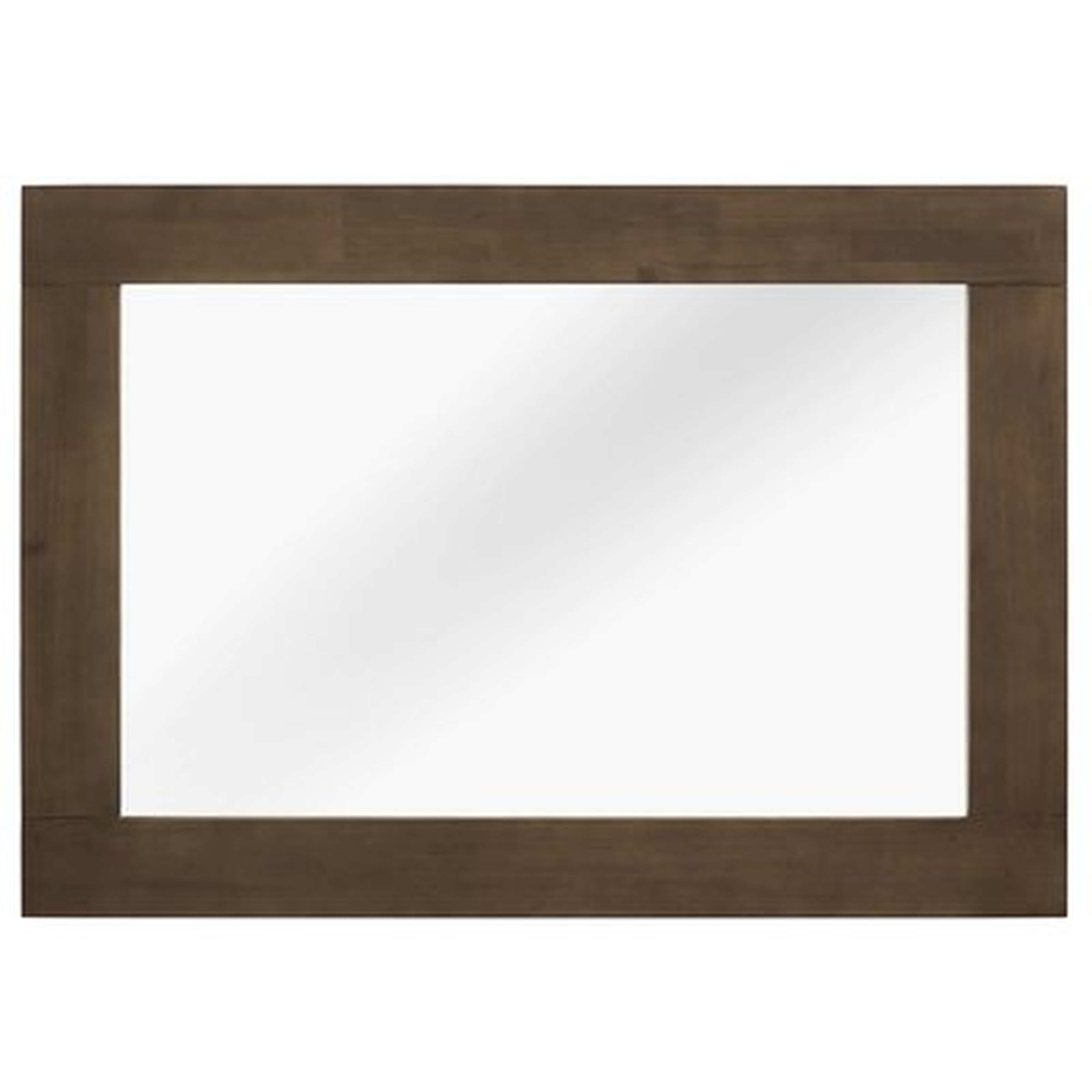 Burson Wood Frame Mirror in Walnut - Wayfair